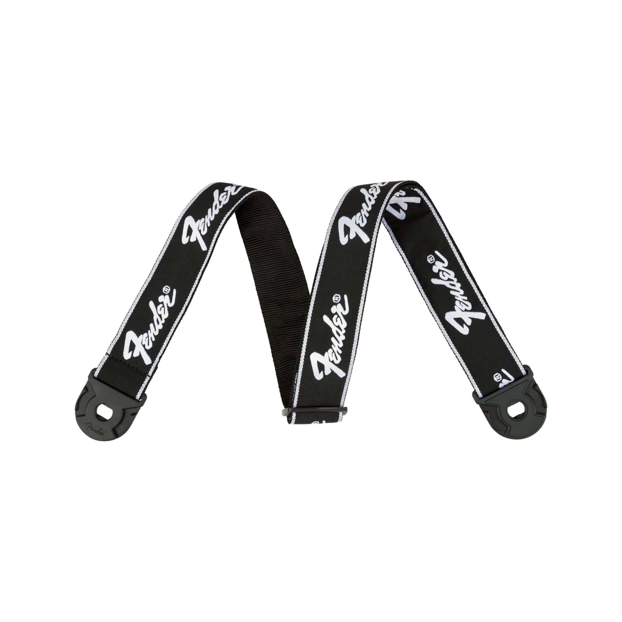 Fender Quick - Release Running Logo Adjustable Guitar Strap for Secure Performance