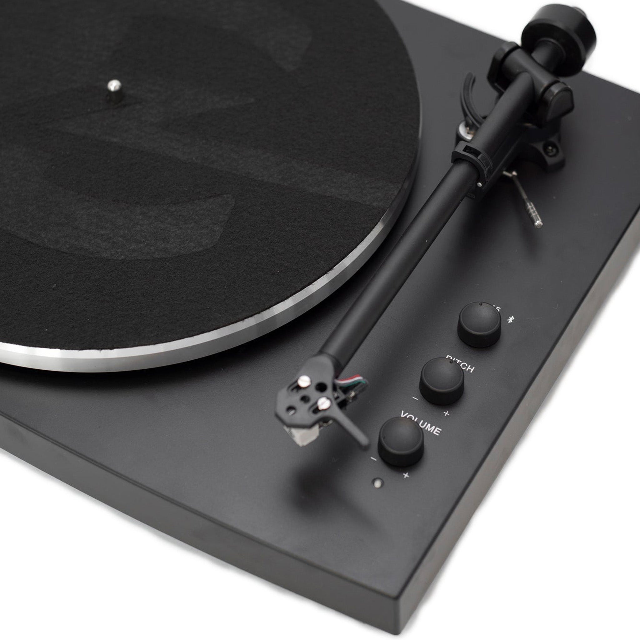 Crosley Black Modern 2-Speed Bluetooth-Enabled Vinyl Record Turntable System
