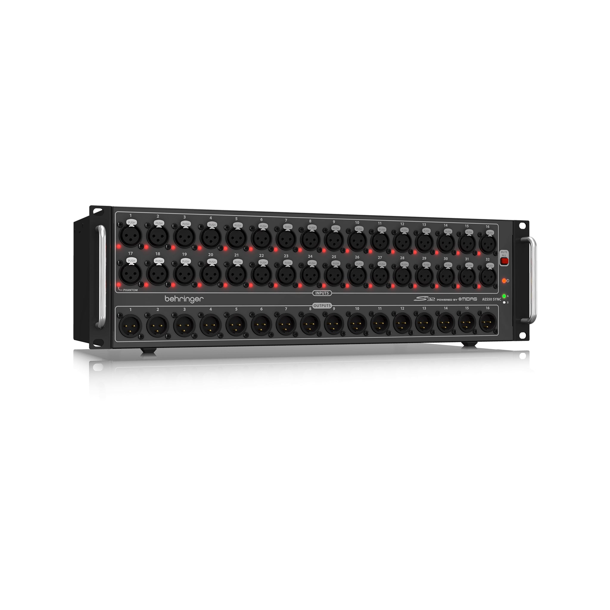 Behringer S32 32 x 16 Digital Audio Stage Box for Live Entertainment Production