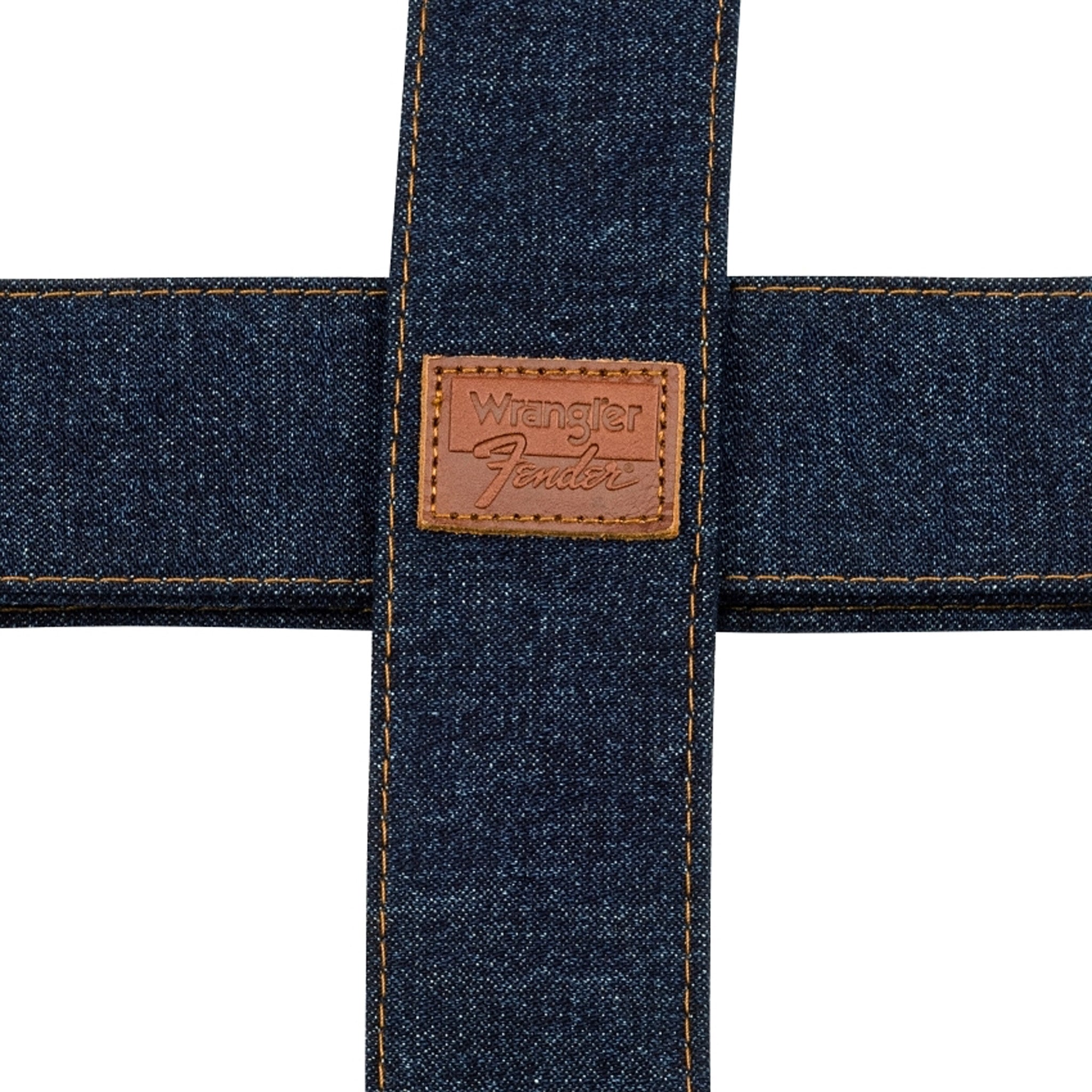 Fender x Wrangler Dark Indigo Denim Adjustable Guitar Straps