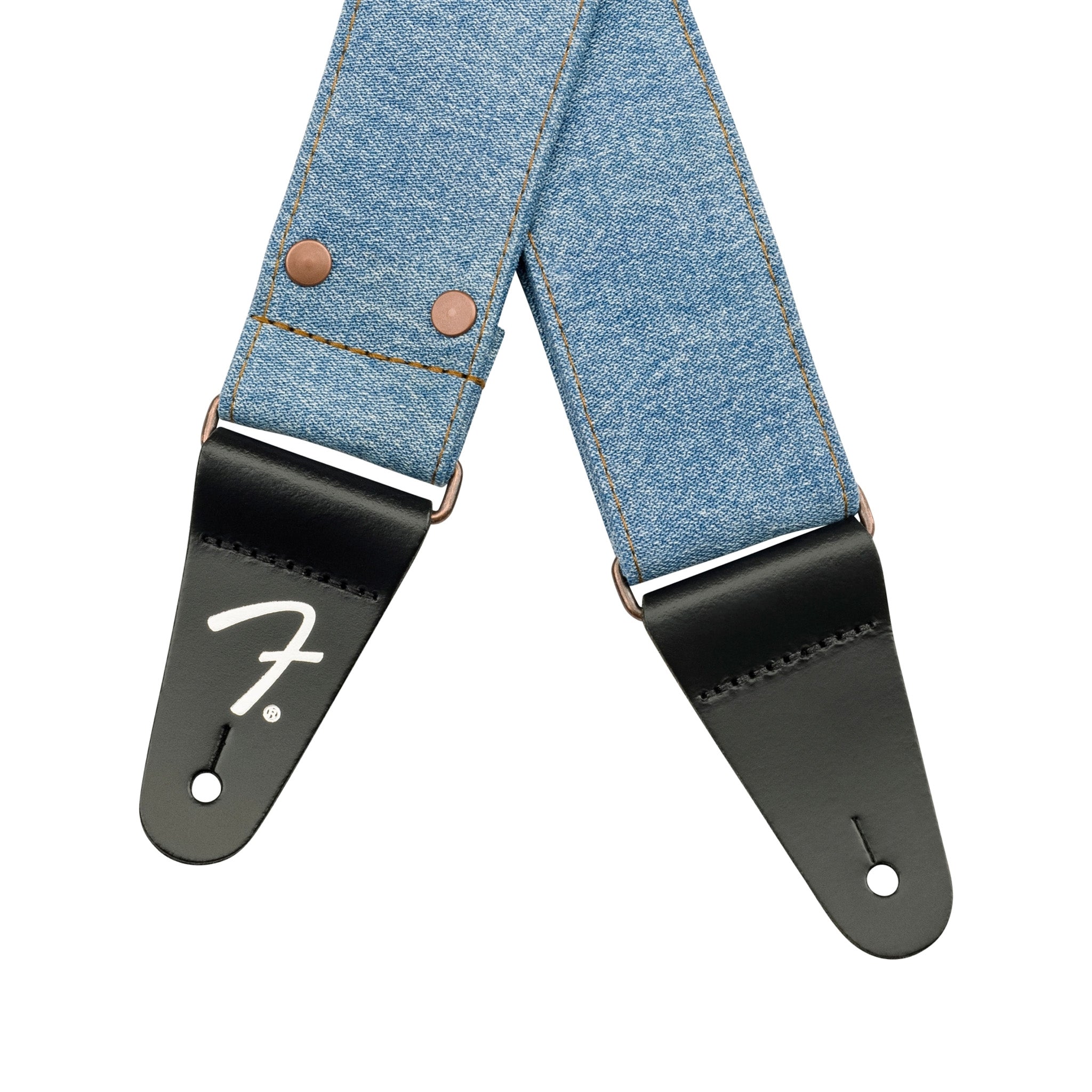 Fender x Wrangler Light Indigo Denim Adjustable Guitar Straps