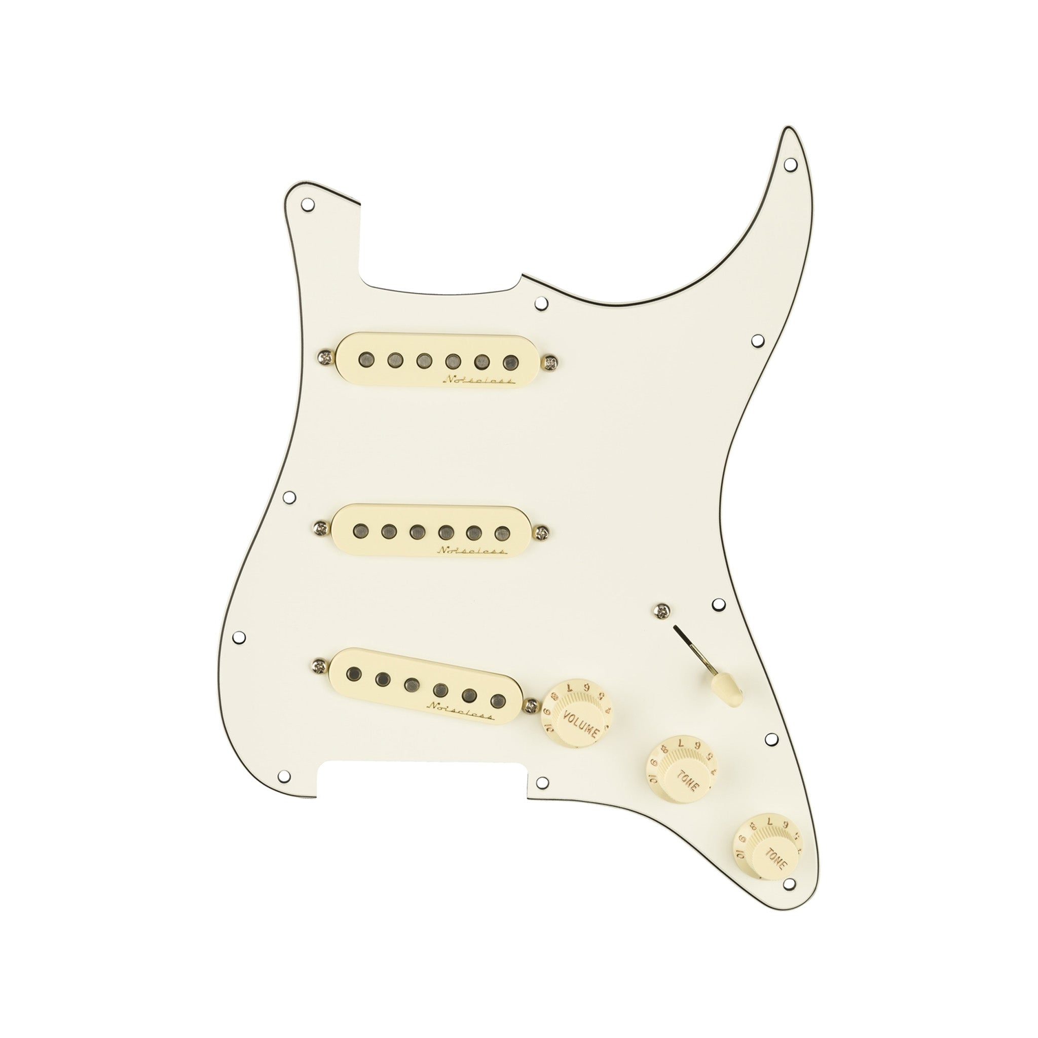 Fender 3-Ply Parchment Vintage Noiseless Pre-wired SSS Stratocaster Pickguard