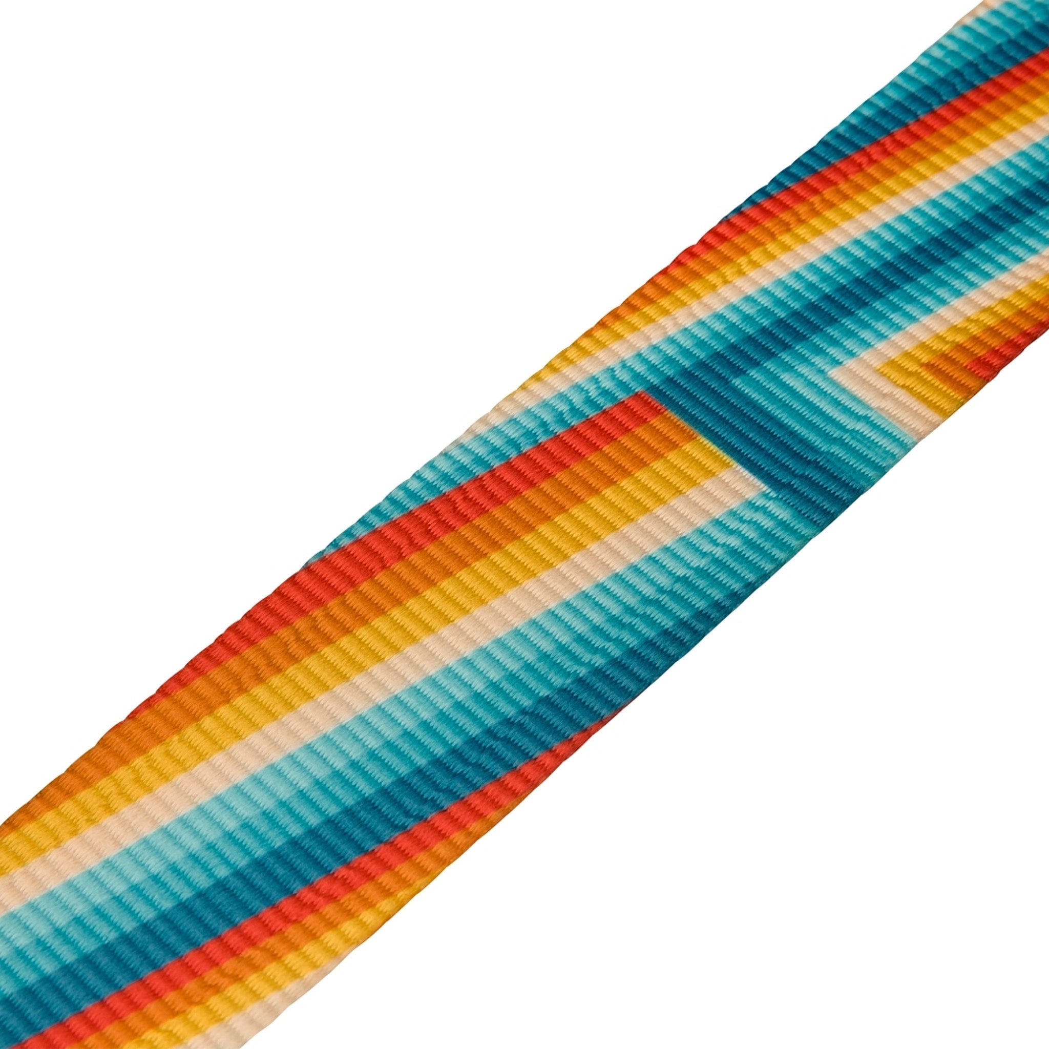 Fender Retro Style Rainbow-Colored Electric Guitar Strap with Iconic Designs