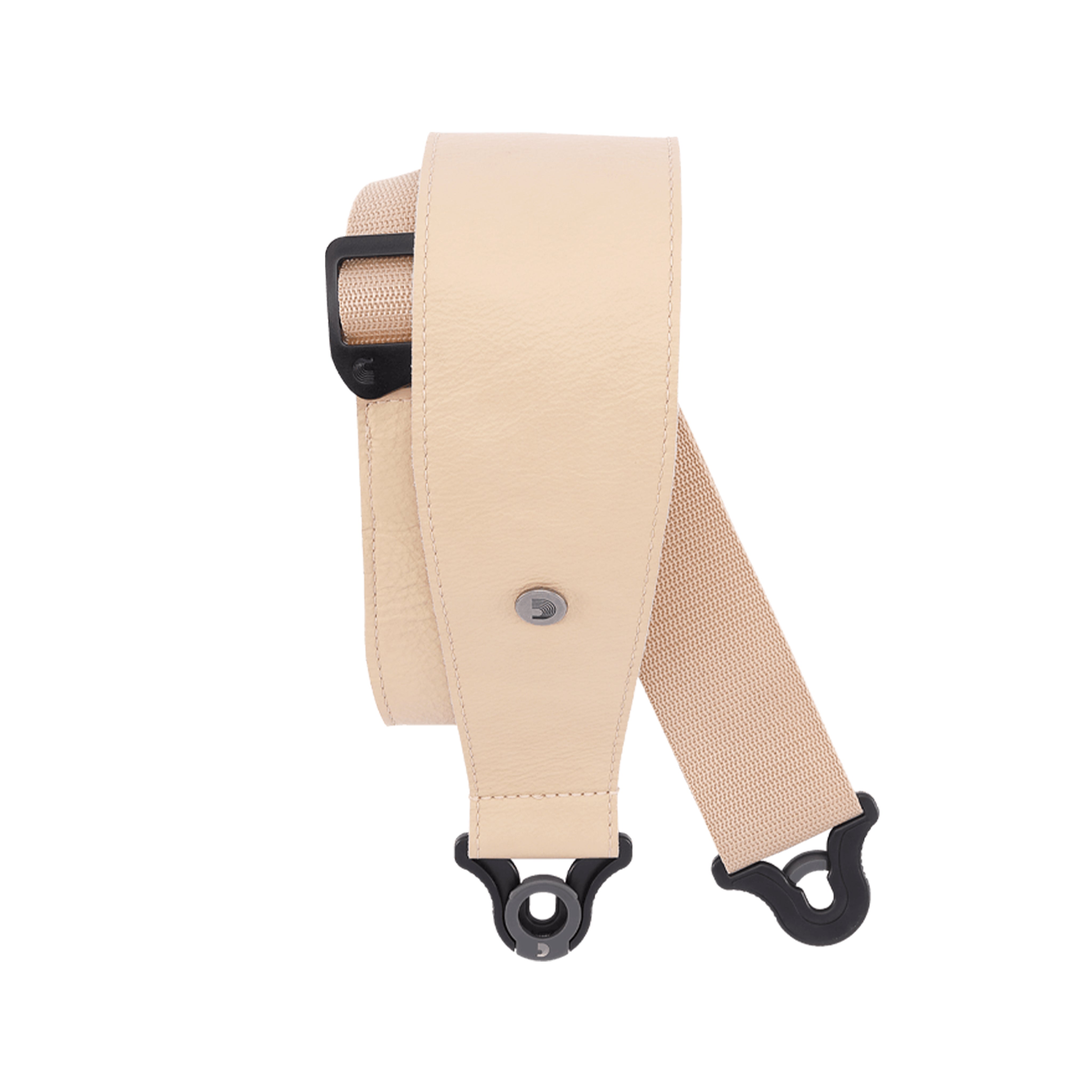 D'Addario Comfortable 3-Inch Tan Auto-Lock Leather Guitar Strap for Electric, Acoustic and Bass Guitars