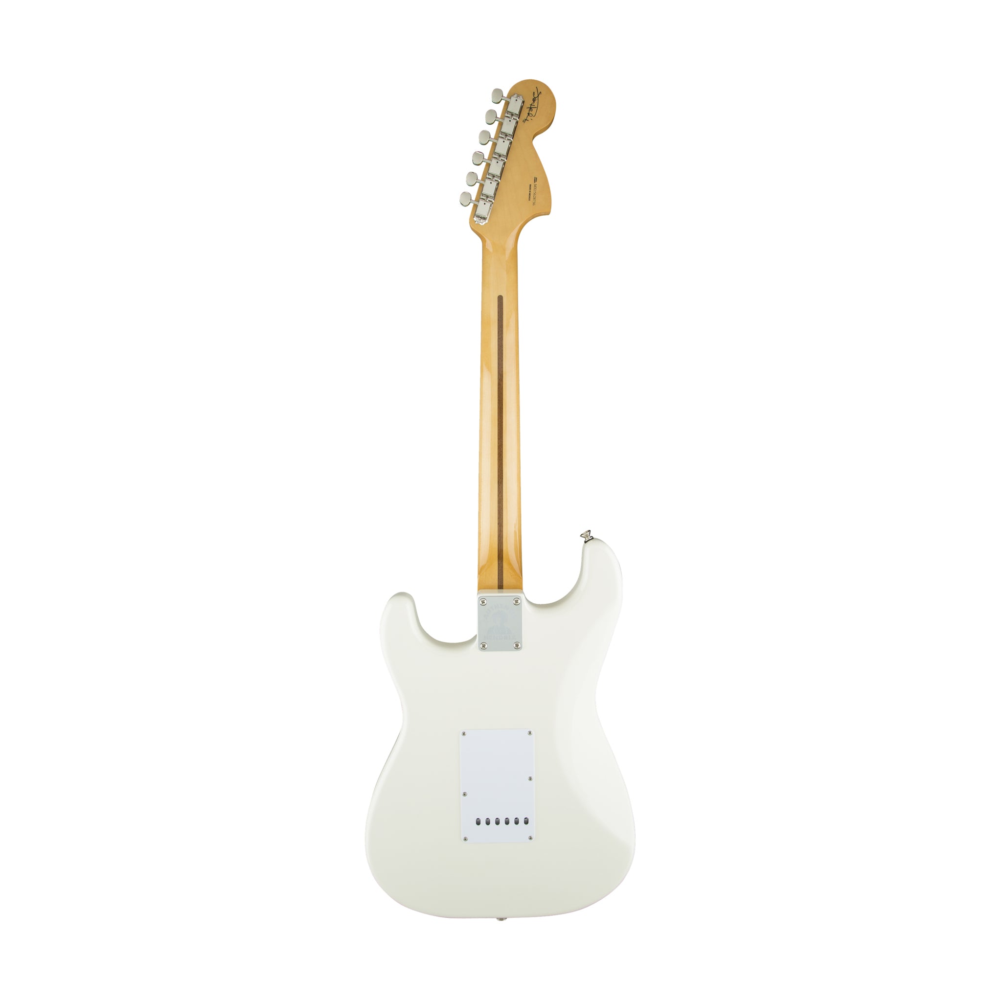 Fender Olympic White Jimi Hendrix Stratocaster Electric Guitar with Maple Fingerboard
