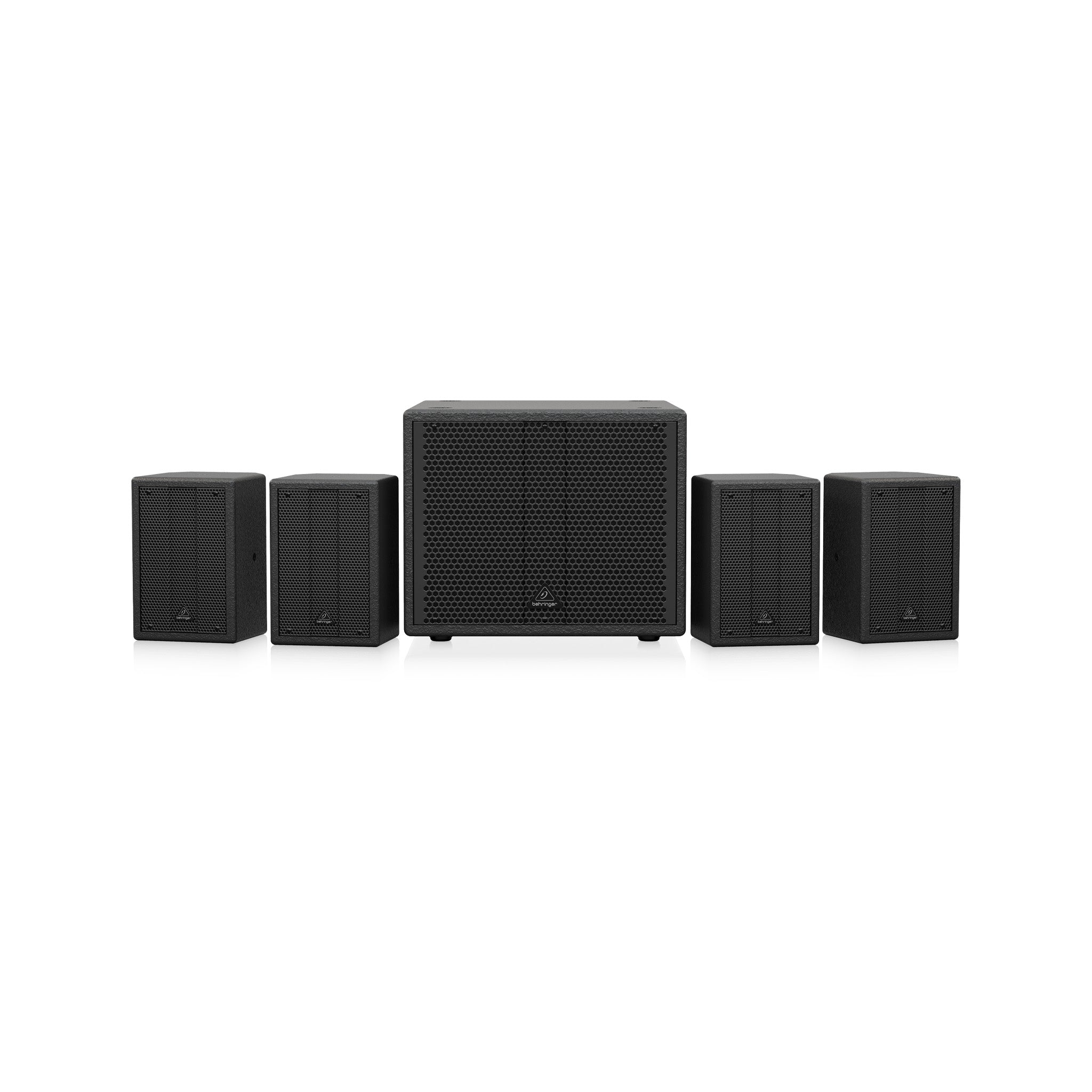 Behringer SAT 1004 Powered Speaker Bundle with UK Plug - Ideal for High - Quality Music Reproduction