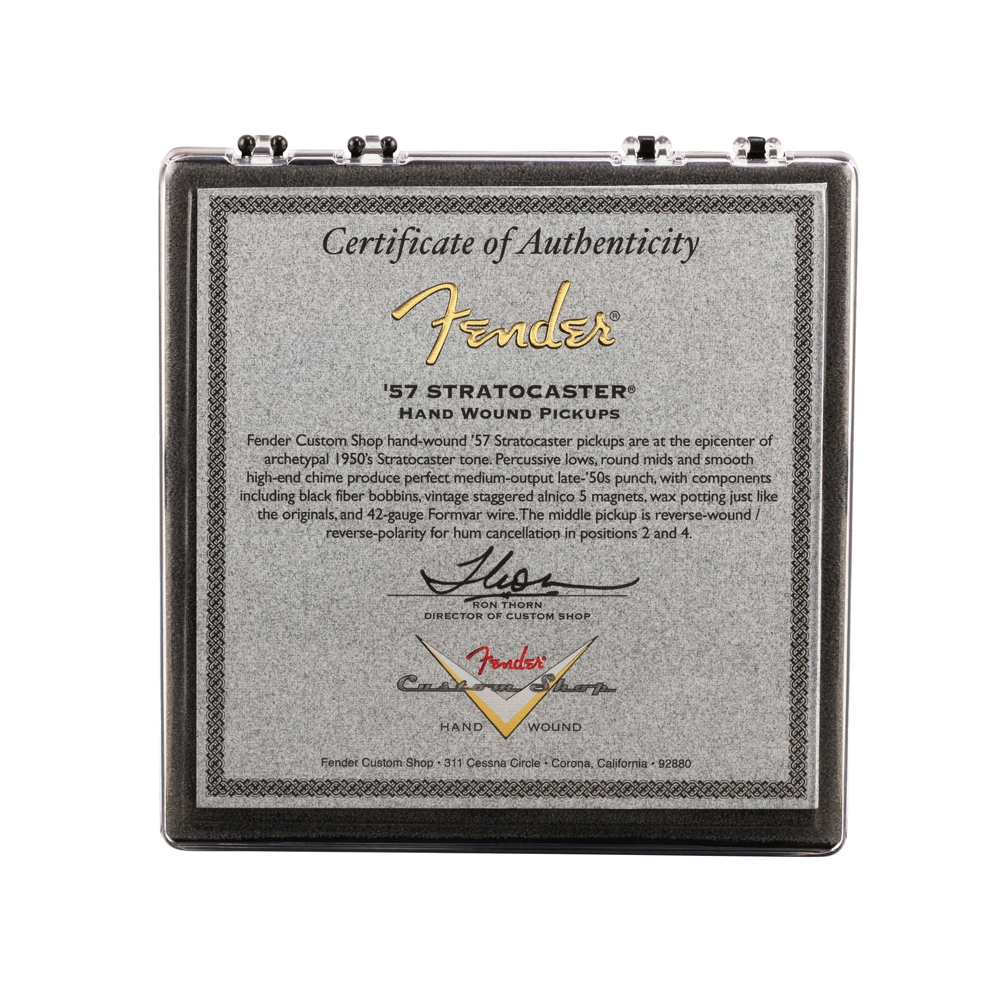 Fender Custom Shop Hand-Wound Set of 1957 Stratocaster Electric Guitar Pickups
