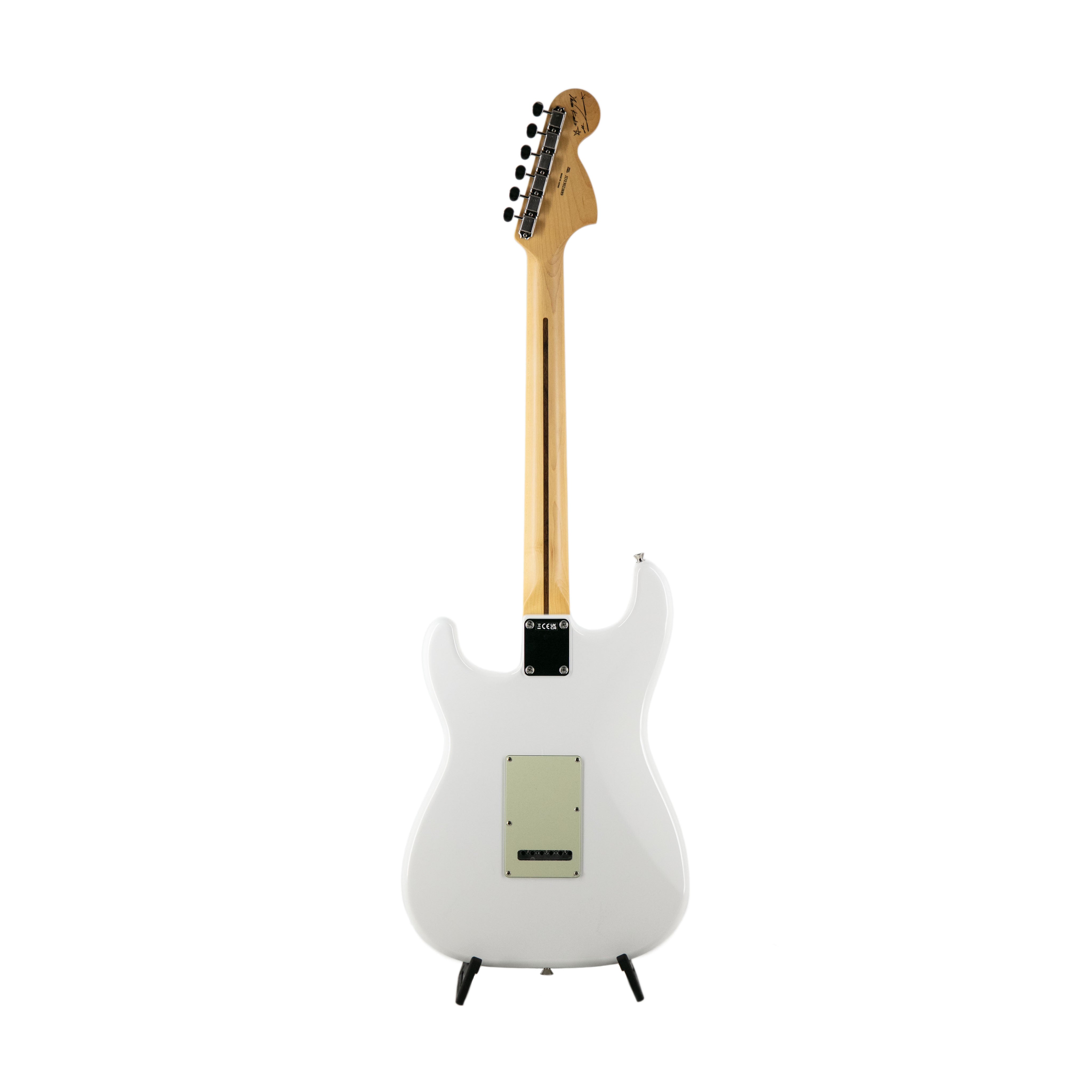 Arctic White Fender Japan Sham Kamikaze Signature Strat with Reverse Headstock, RW FB