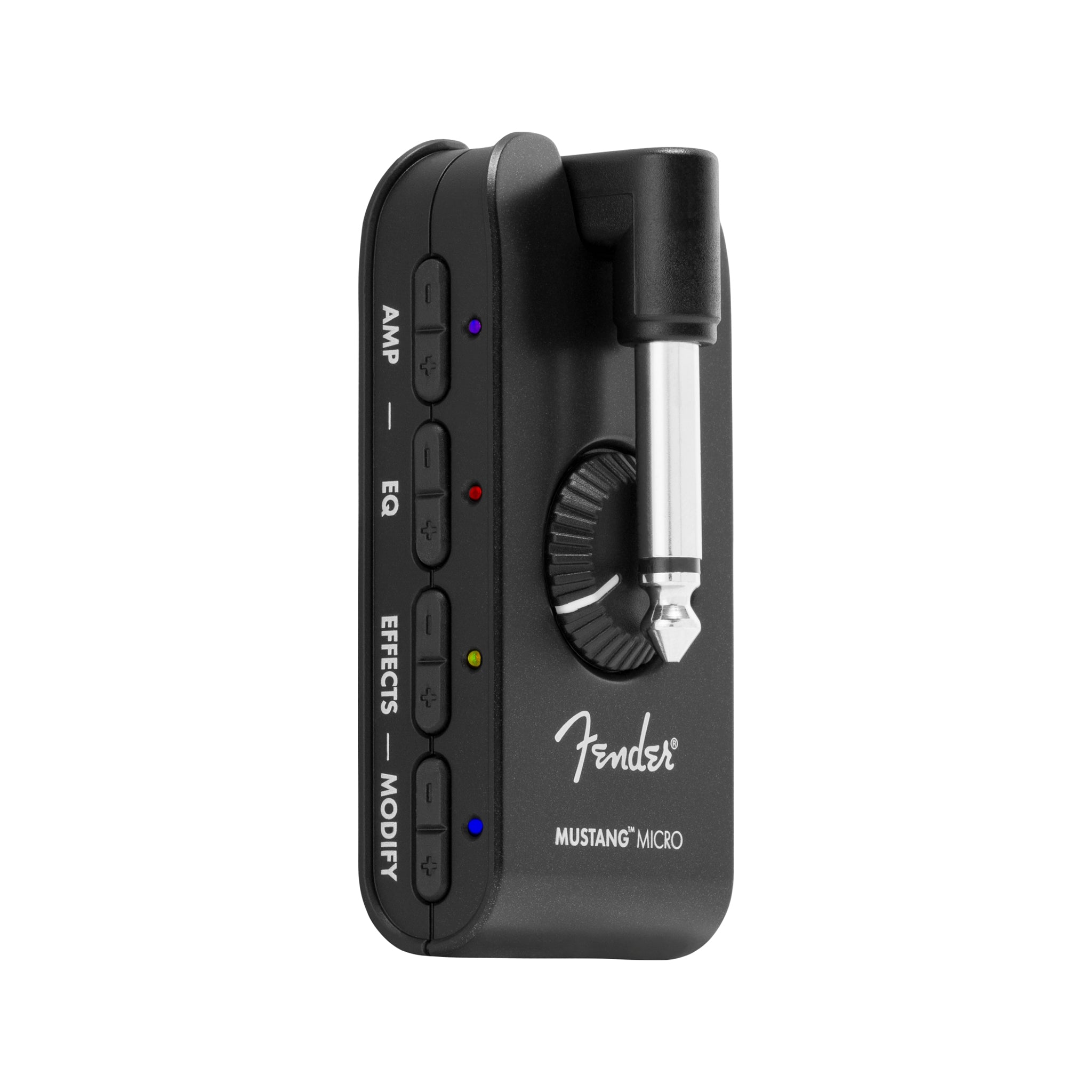 Fender Black Mustang Micro Personal Guitar Headphone Amplifier - Ideal for All Guitarists