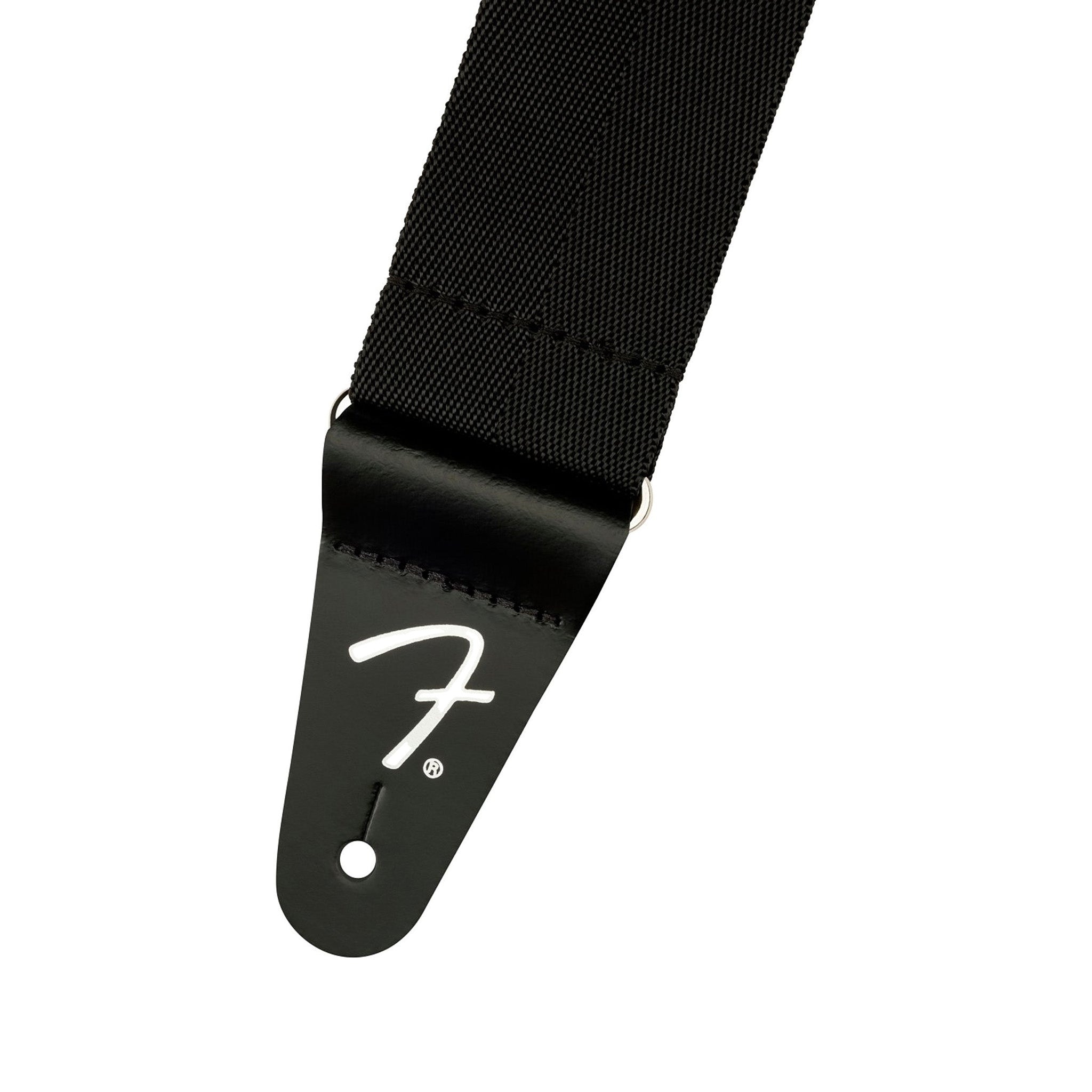Fender High - Quality Black Polypropylene Woven Guitar Strap for Long - Term Use
