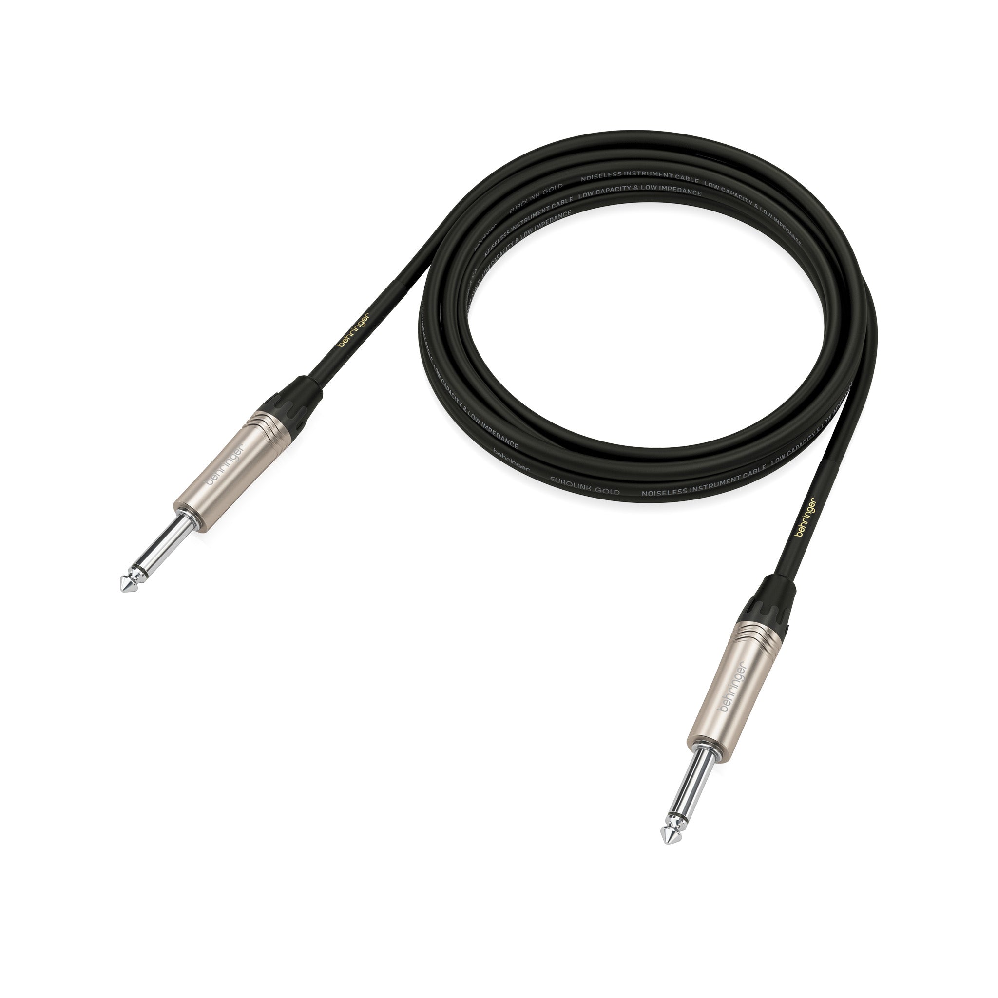 Behringer GIC300 Professional 1/4 - inch to 1/4 - inch TS Male Instrument Audio Cable with a Length of Approximately 9.8 Feet for Guitars, Keyboards and Amplifiers