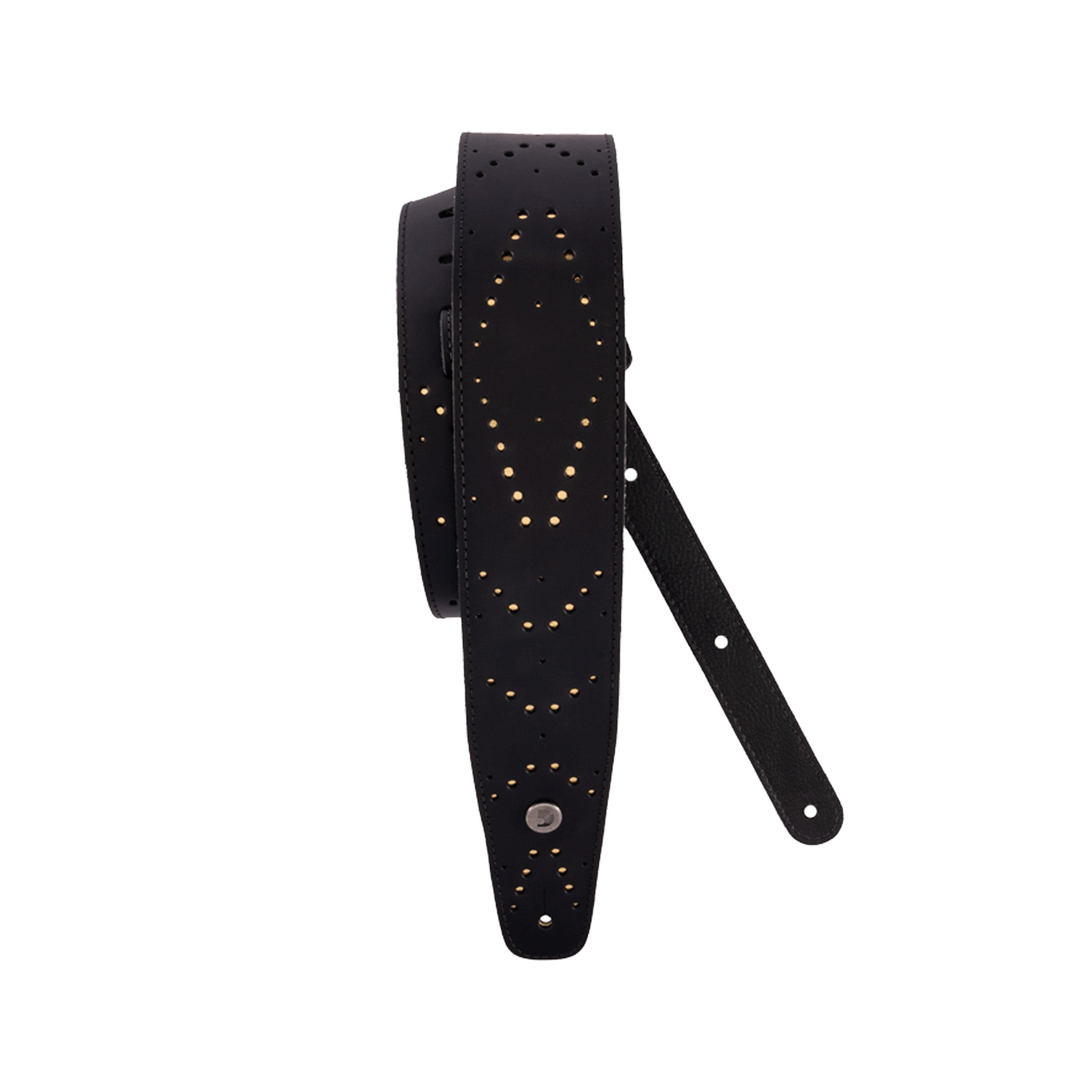 D'Addario 2.5-Inch Star Dust Vented Leather Adjustable Guitar Strap