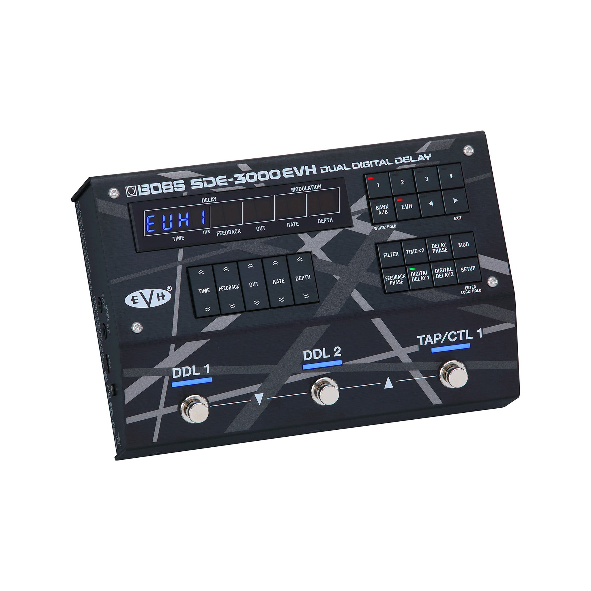 BOSS EVH SDE - 3000EVH Premium Dual Digital Delay Guitar Effects Pedal