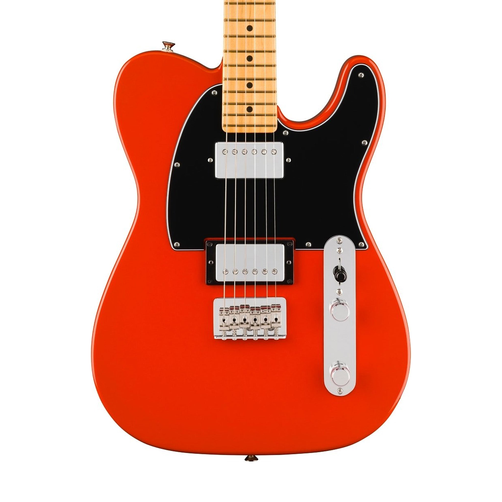 Fender Player II HH Electric Telecaster Guitar with Maple Fingerboard in Stunning Coral Red