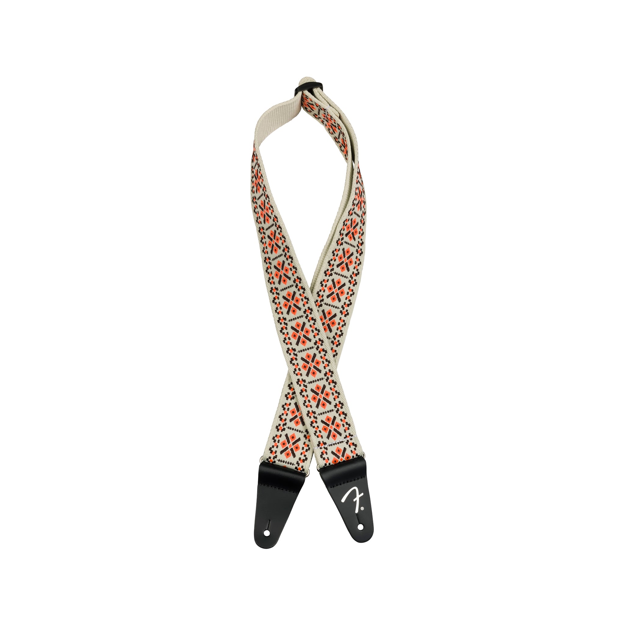 Fender Orange Lattice Pasadena Fully Adjustable Woven Guitar Strap
