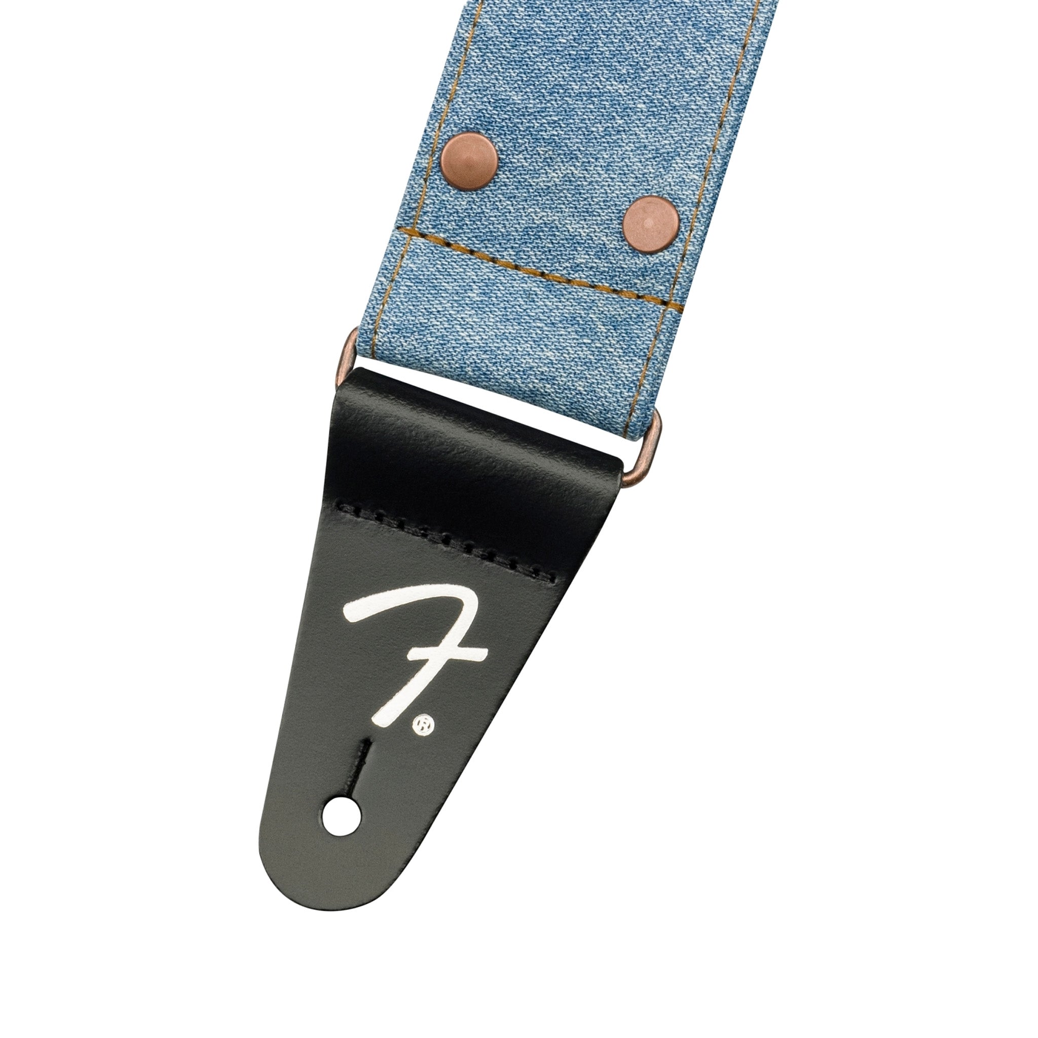 Fender x Wrangler Light Indigo Denim Adjustable Guitar Straps