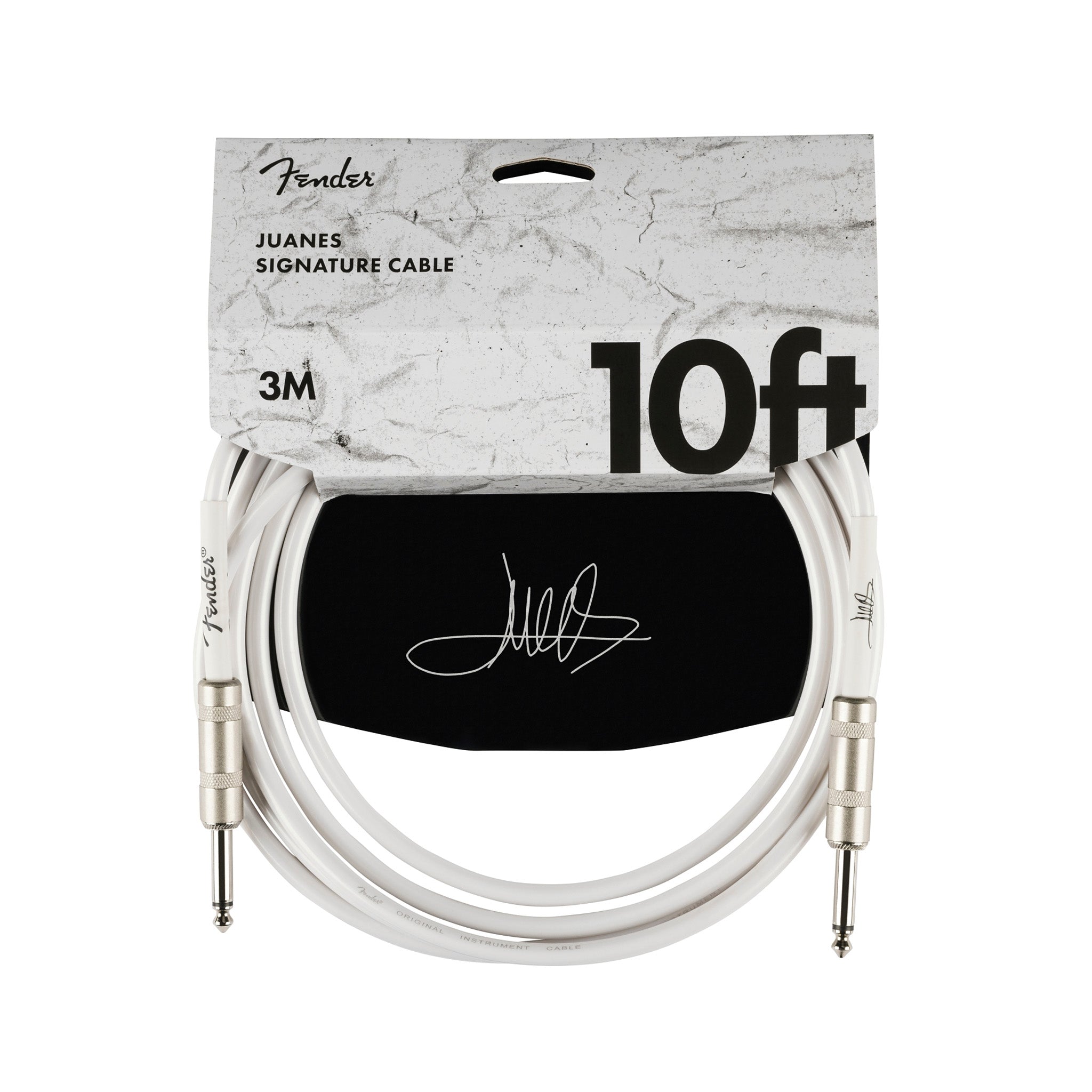 Fender Juanes Professional 10 - foot Instrument Audio Cable in Stunning Luna White Shade