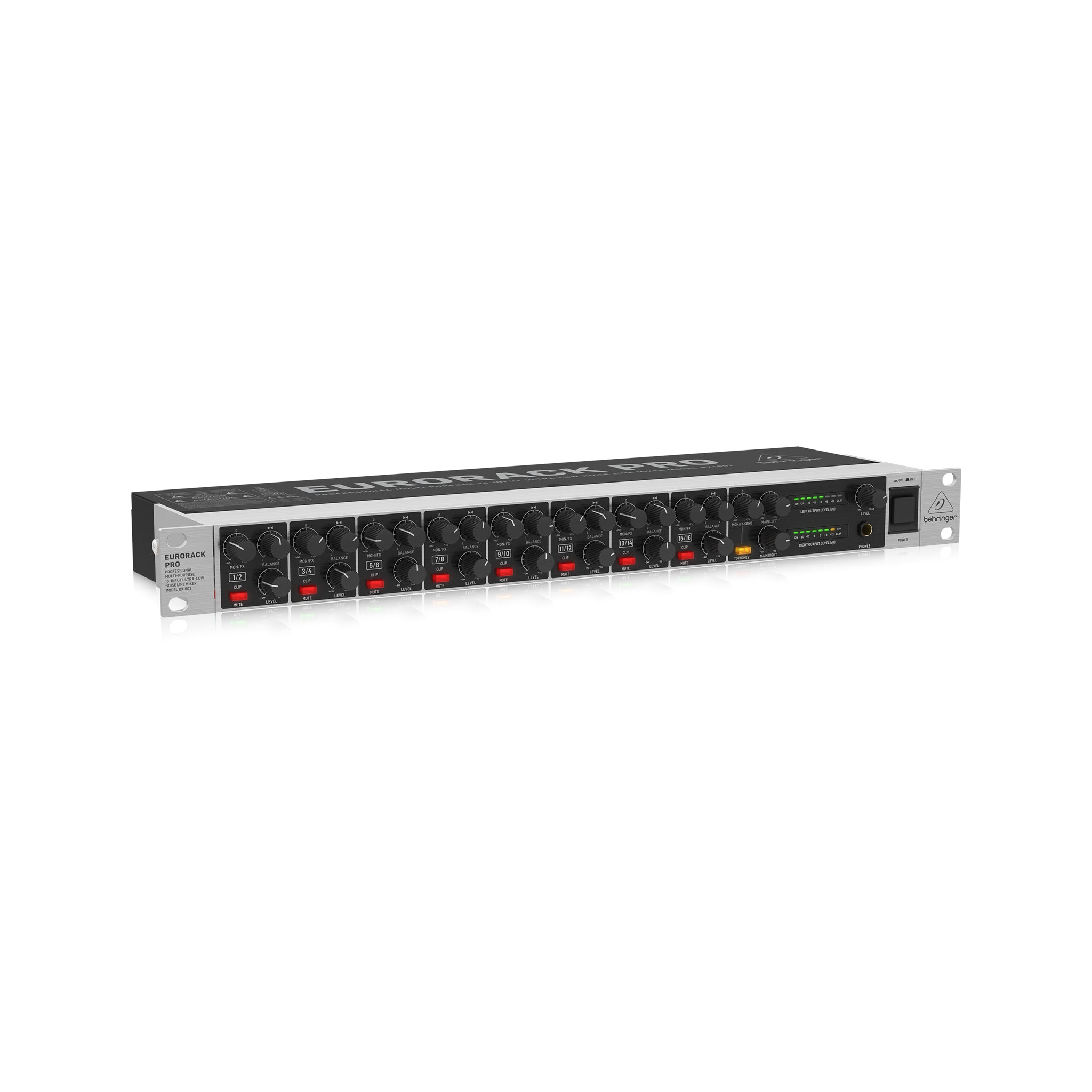Behringer EURORACK PRO RX1602 V2 High - Quality Rackmount Line Mixer