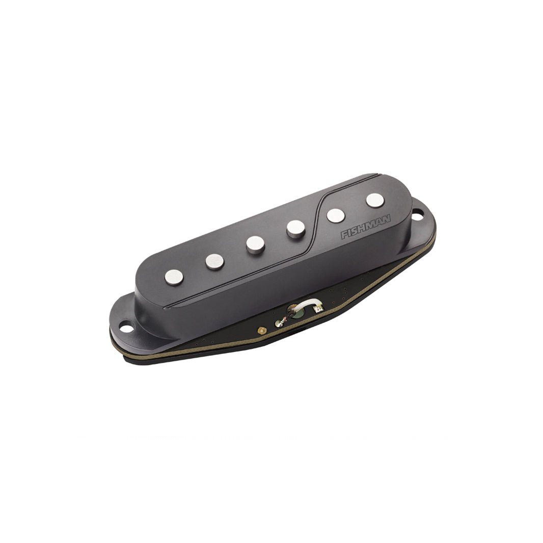 Black Fishman Fluence Single Width Passive Electric Guitar Pickup for HSS, HSH and HS Configurations