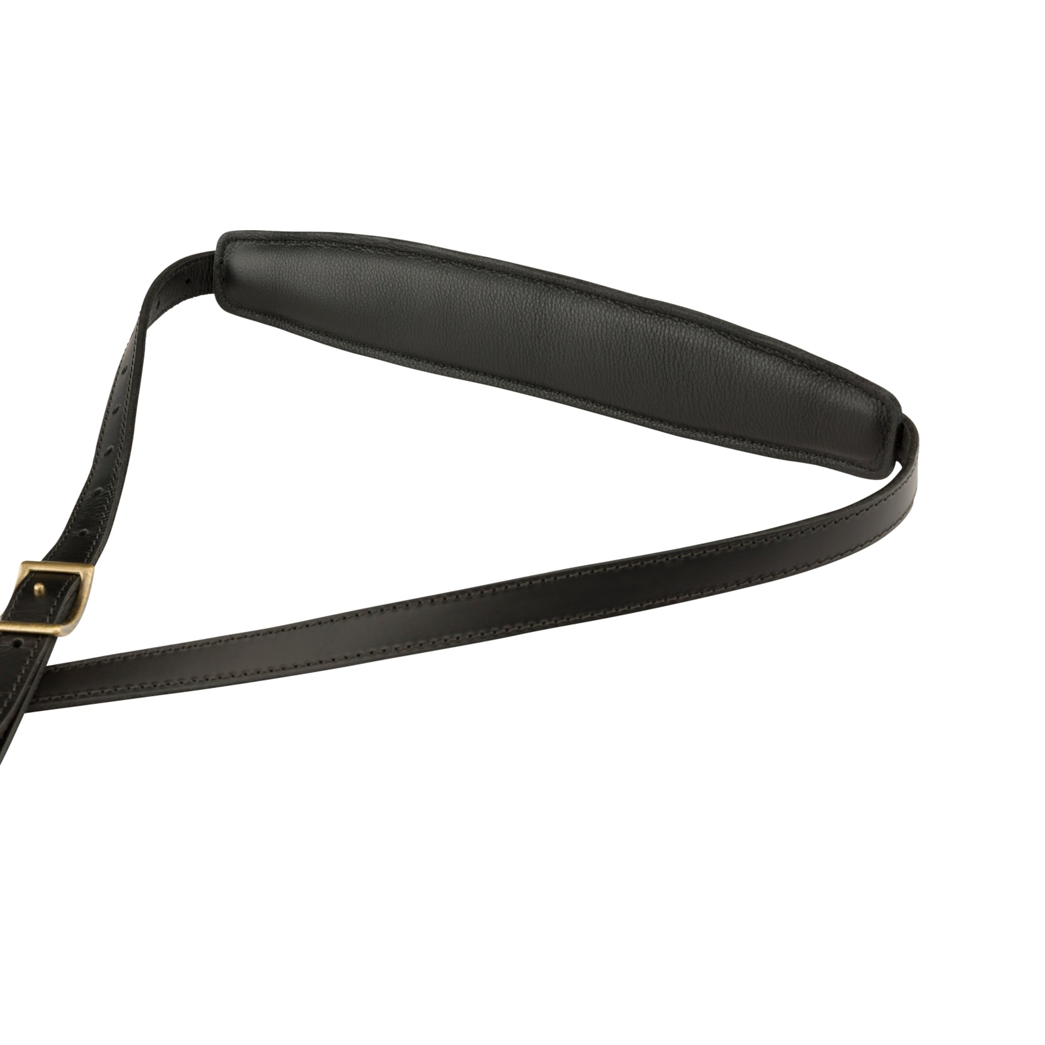 Fender Premium Black Mustang Saddle Guitar Strap with Adjustable Length