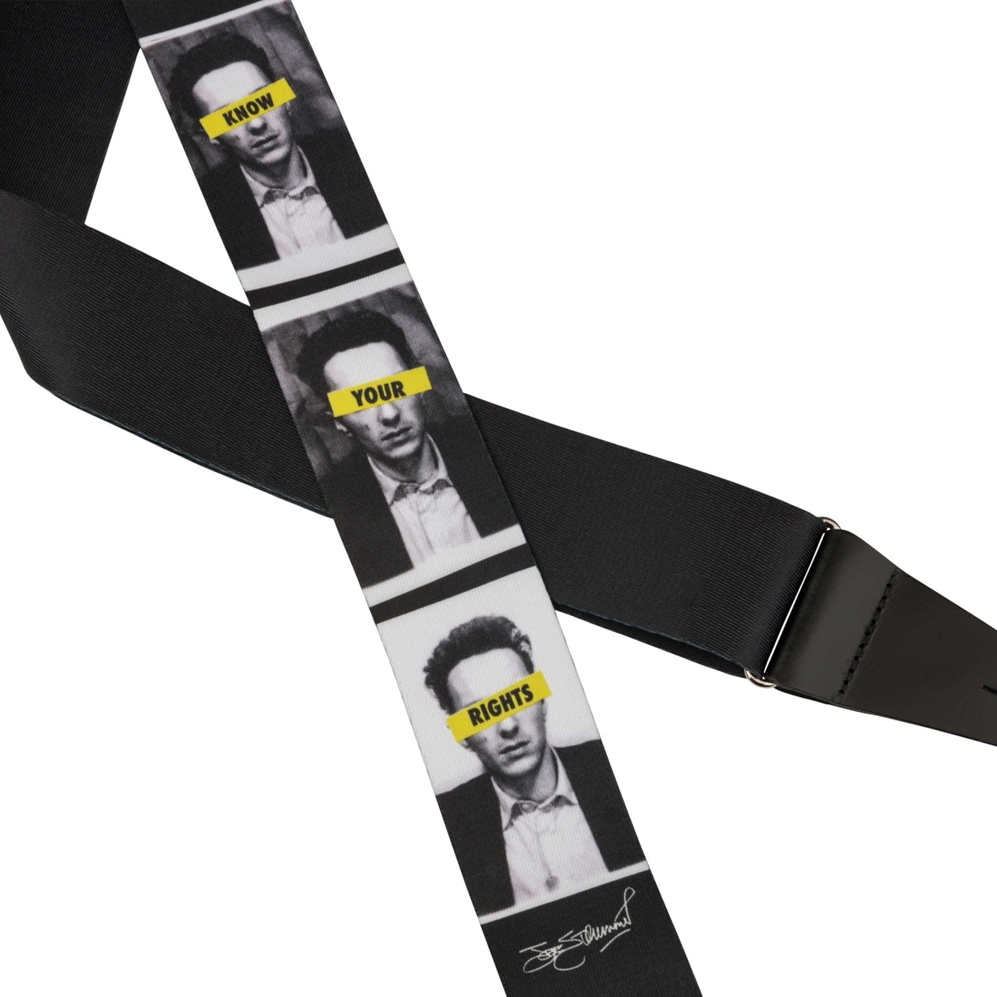 Fender Adjustable Polyester Guitar Strap Inspired by Joe Strummer's 'Know Your Rights'