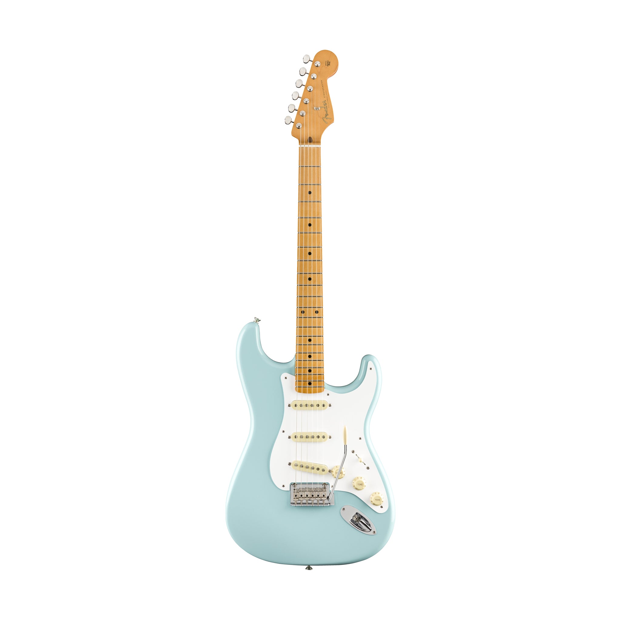 Fender Vintera 50s Modified Electric Stratocaster Guitar with Maple Fingerboard in Daphne Blue Color