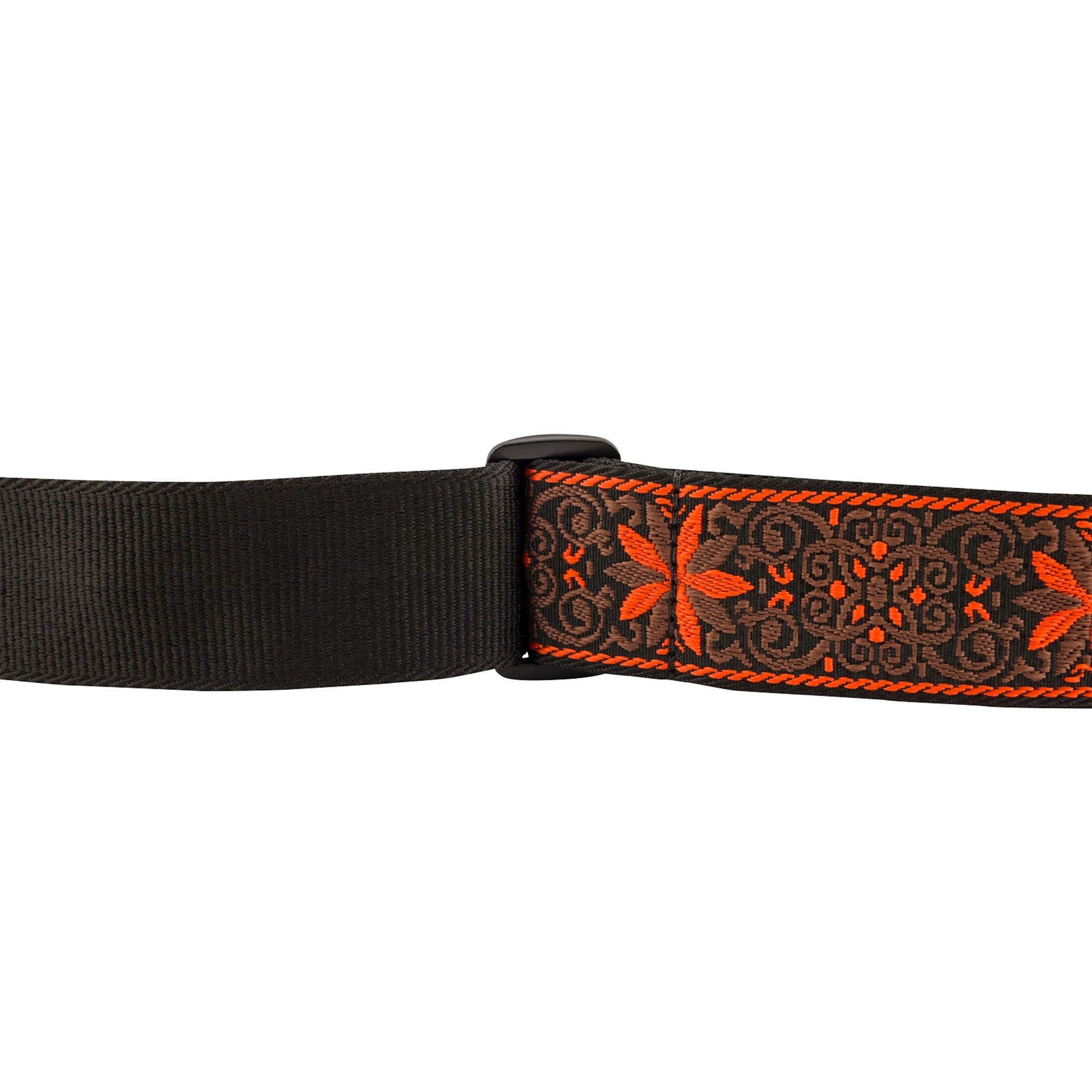 Orange Snowflake Fender Pasadena Woven Adjustable Guitar Strap