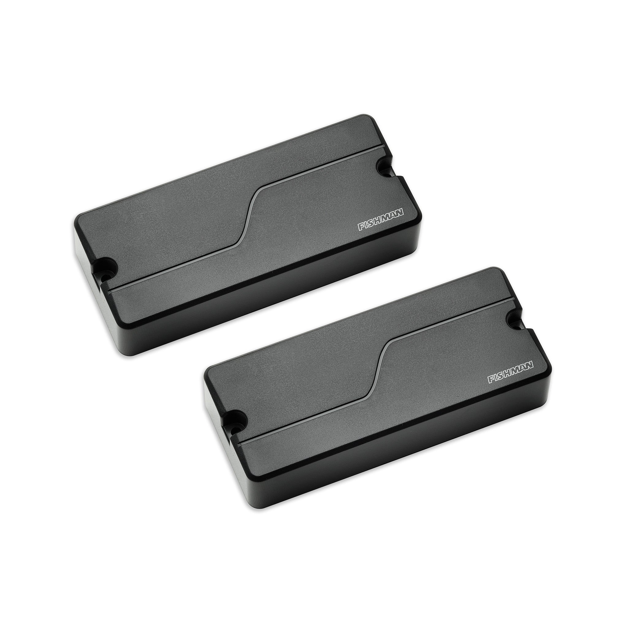 Black Plastic Fishman Fluence 4-String Bass Soapbar Pickup Set
