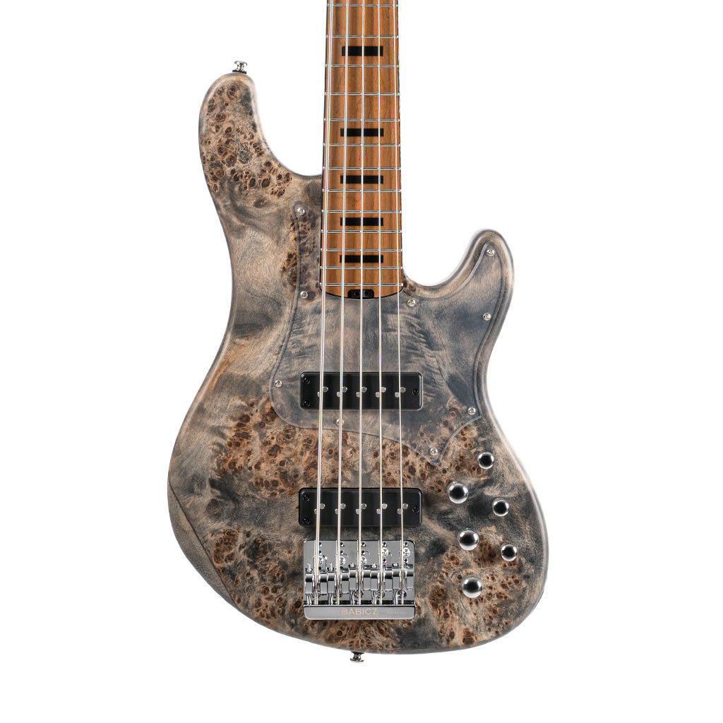 Cort GB-MODERN-5-OPCG Open Pore Charcoal Gray Electric Bass Guitar for J-Bass Enthusiasts