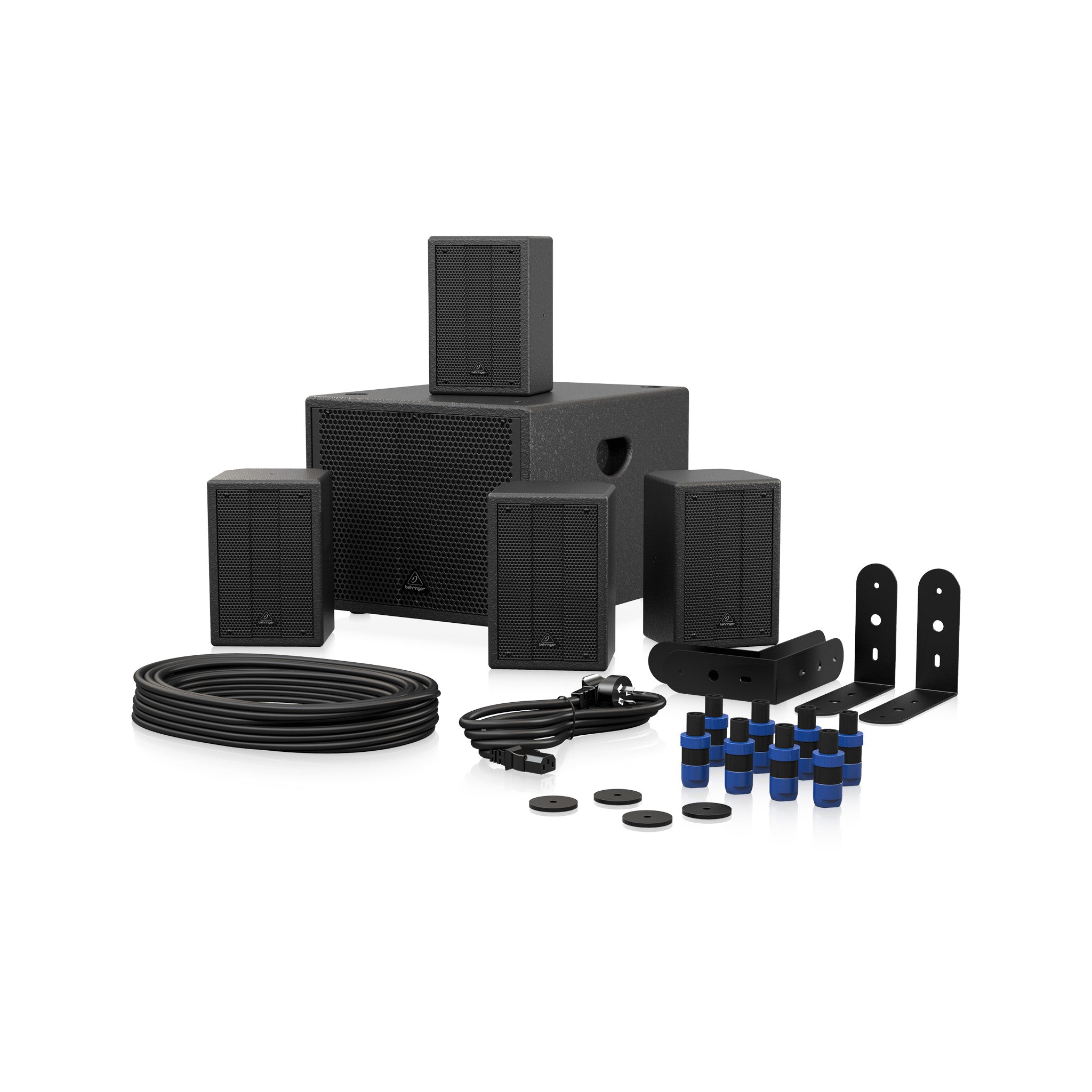 Behringer SAT 1004 Premium Powered Speaker Bundle for High - Quality Sound