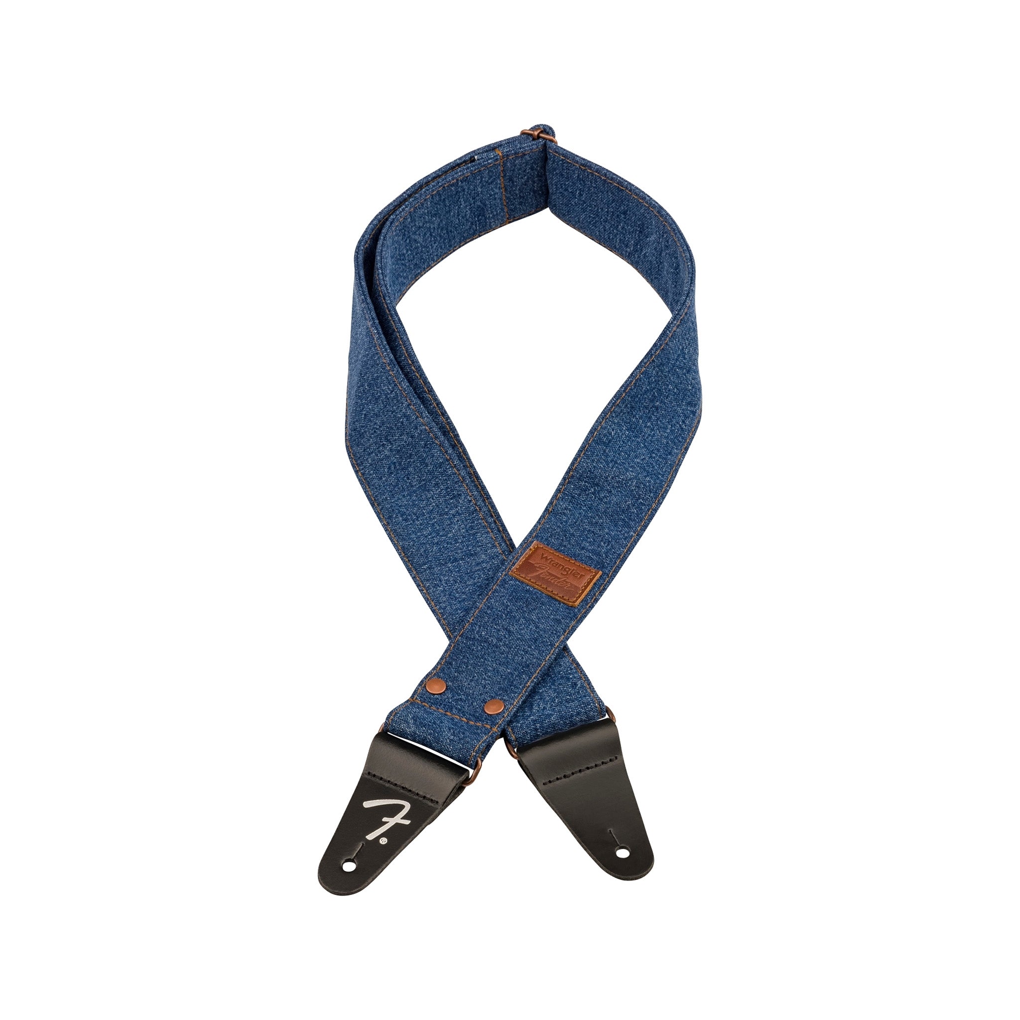 Fender x Wrangler Indigo Denim Adjustable Guitar Straps