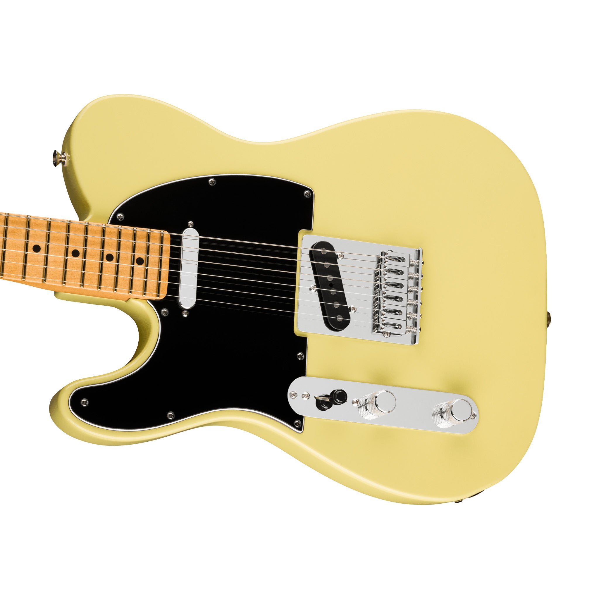 Fender Player II Left - handed Electric Guitar Telecaster Model with Maple Fingerboard in Hialeah Yellow Color