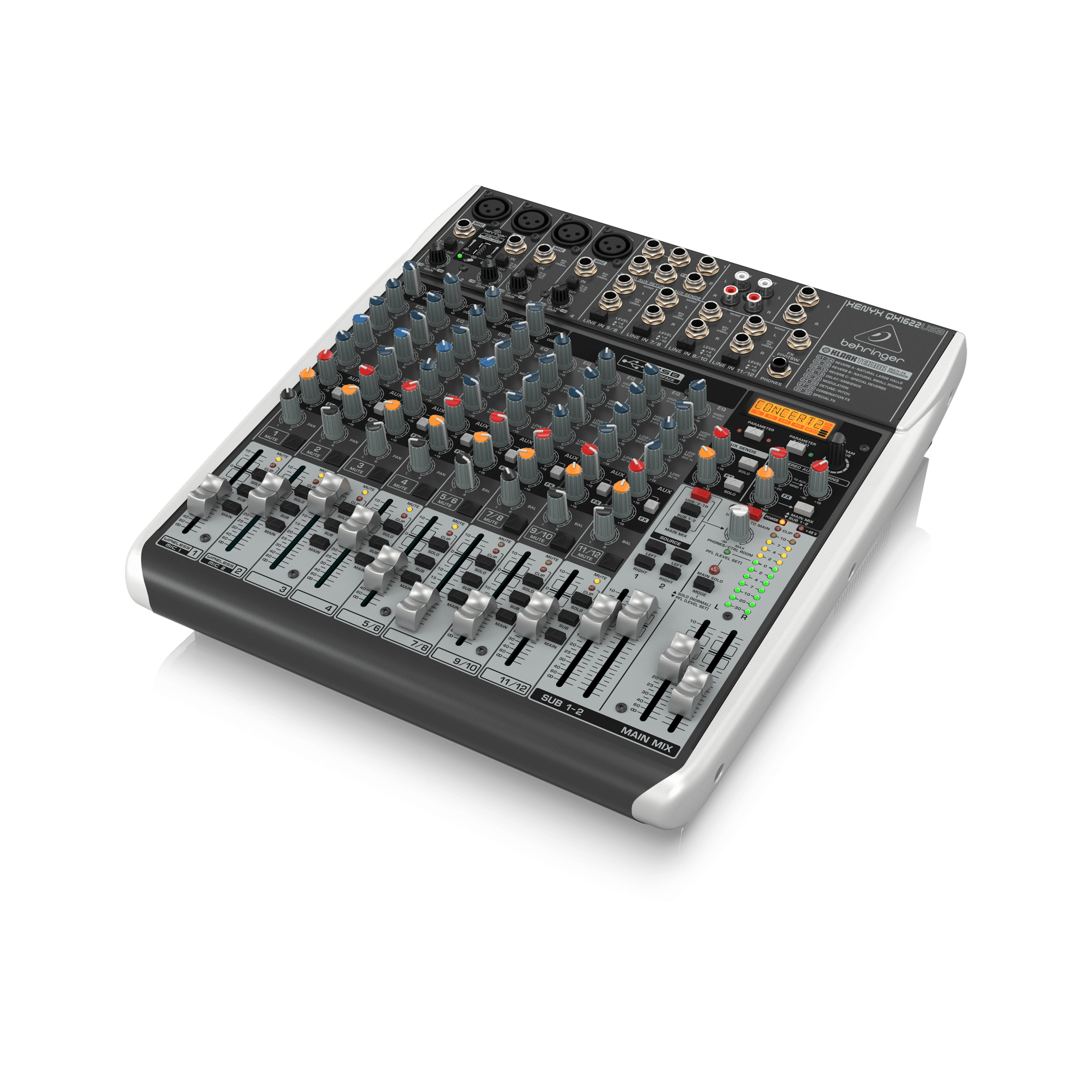 Behringer Xenyx QX1622USB Mixer with USB Connectivity and Studio Effects