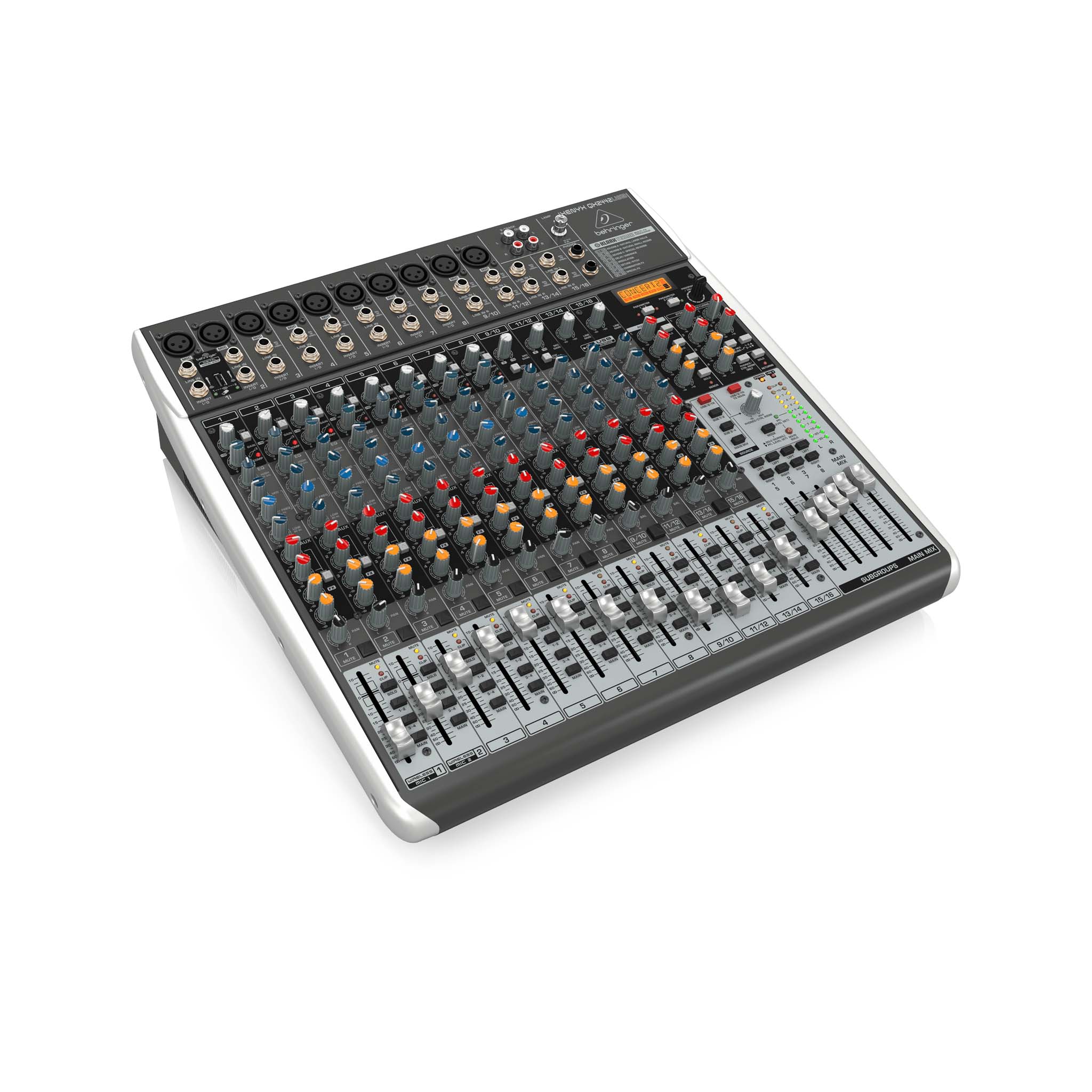 Behringer Xenyx QX2442USB Premium Mixer with USB, Effects & Studio - Grade Features