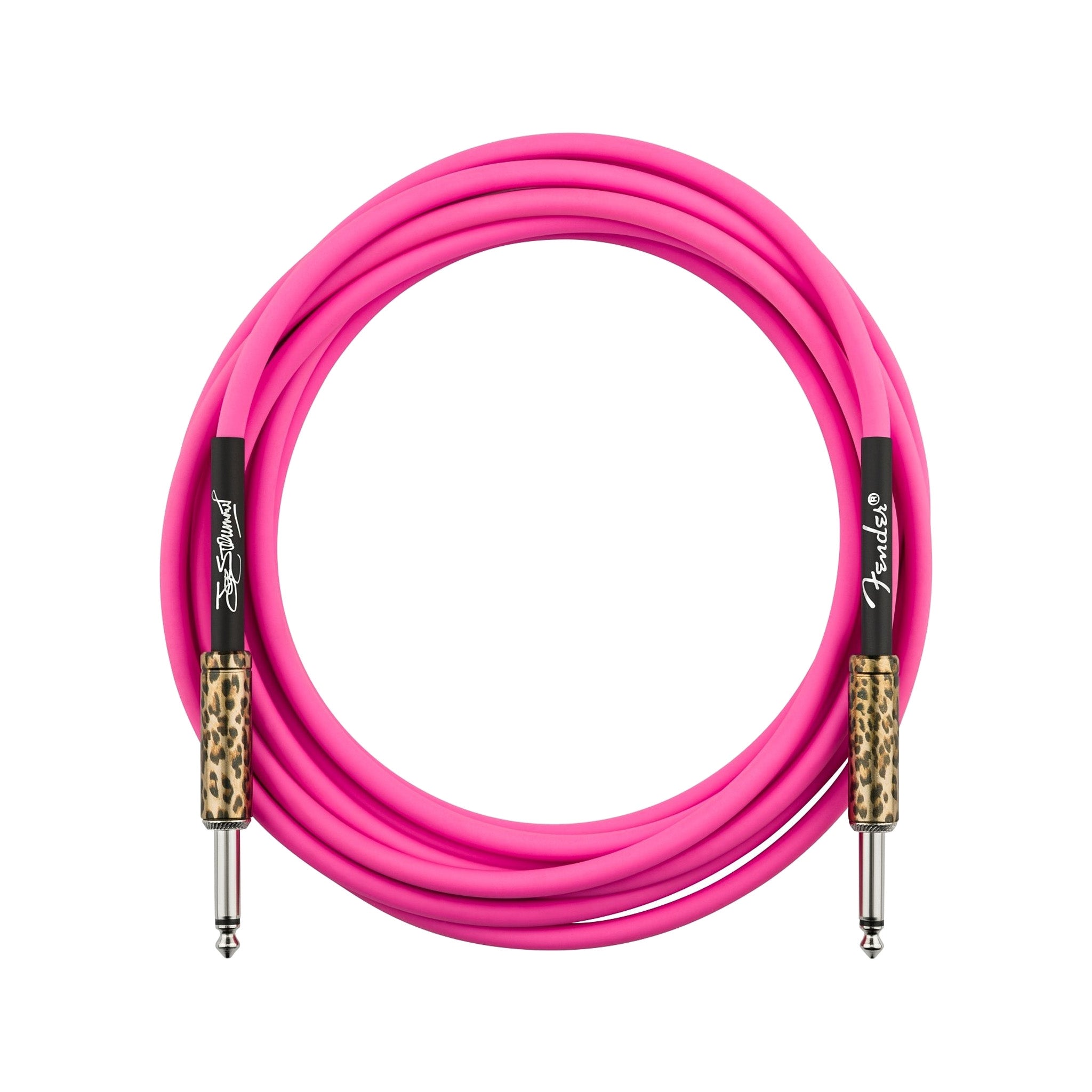 Fender Joe Strummer 13-Foot Pink Leopard Print Instrument Cable