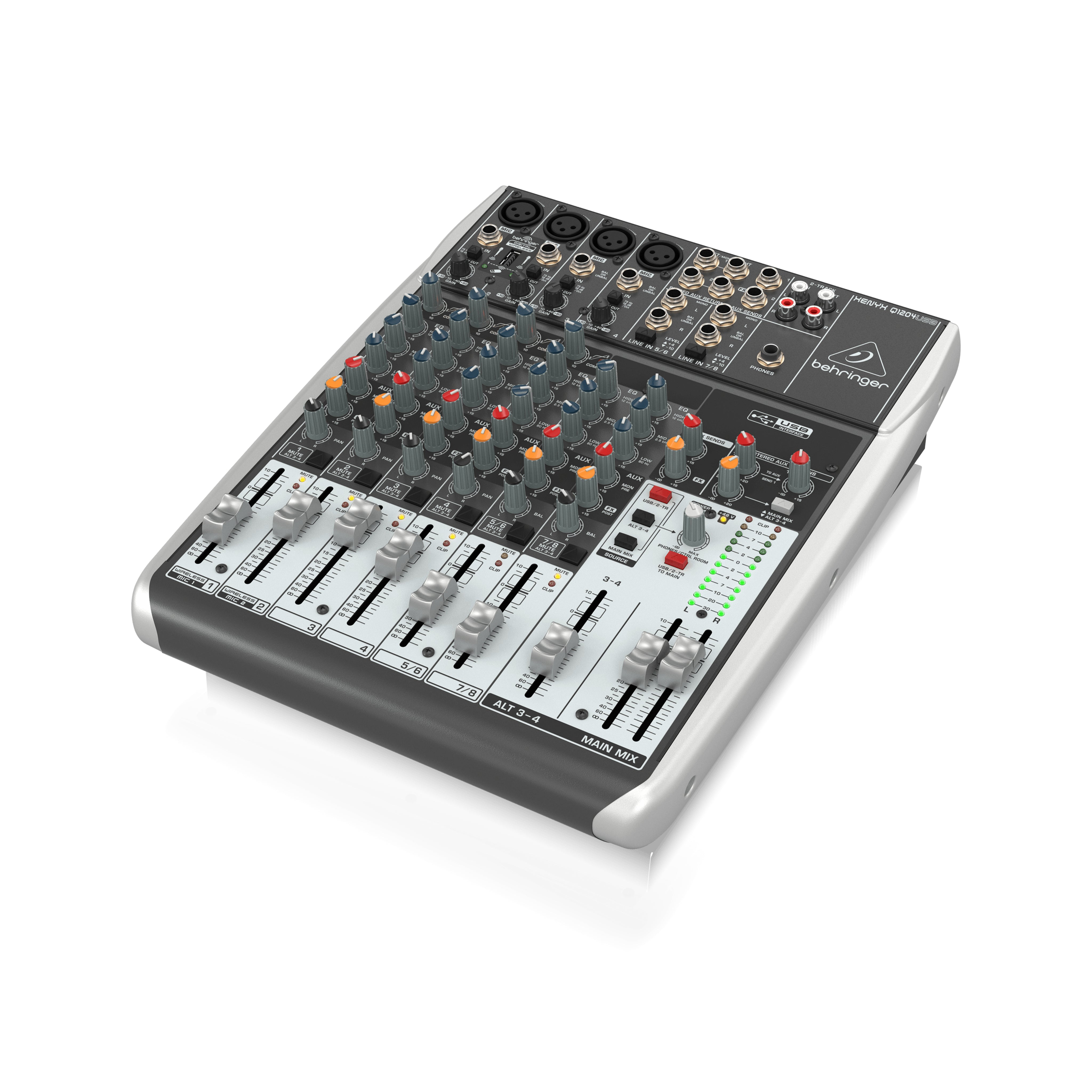 Behringer Xenyx Q1204USB Mixer with Premium USB Functionality