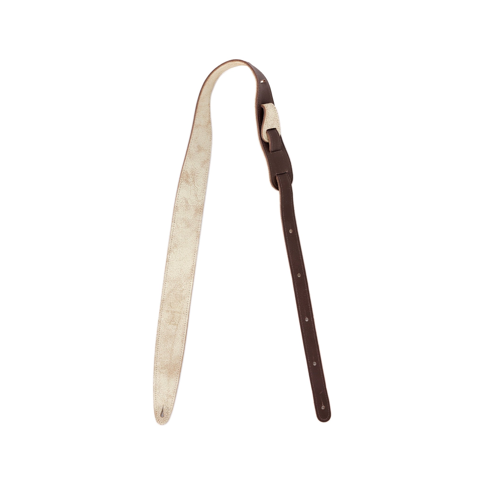 White Fender Brand Scandal Signature Electric Guitar Strap for Musicians