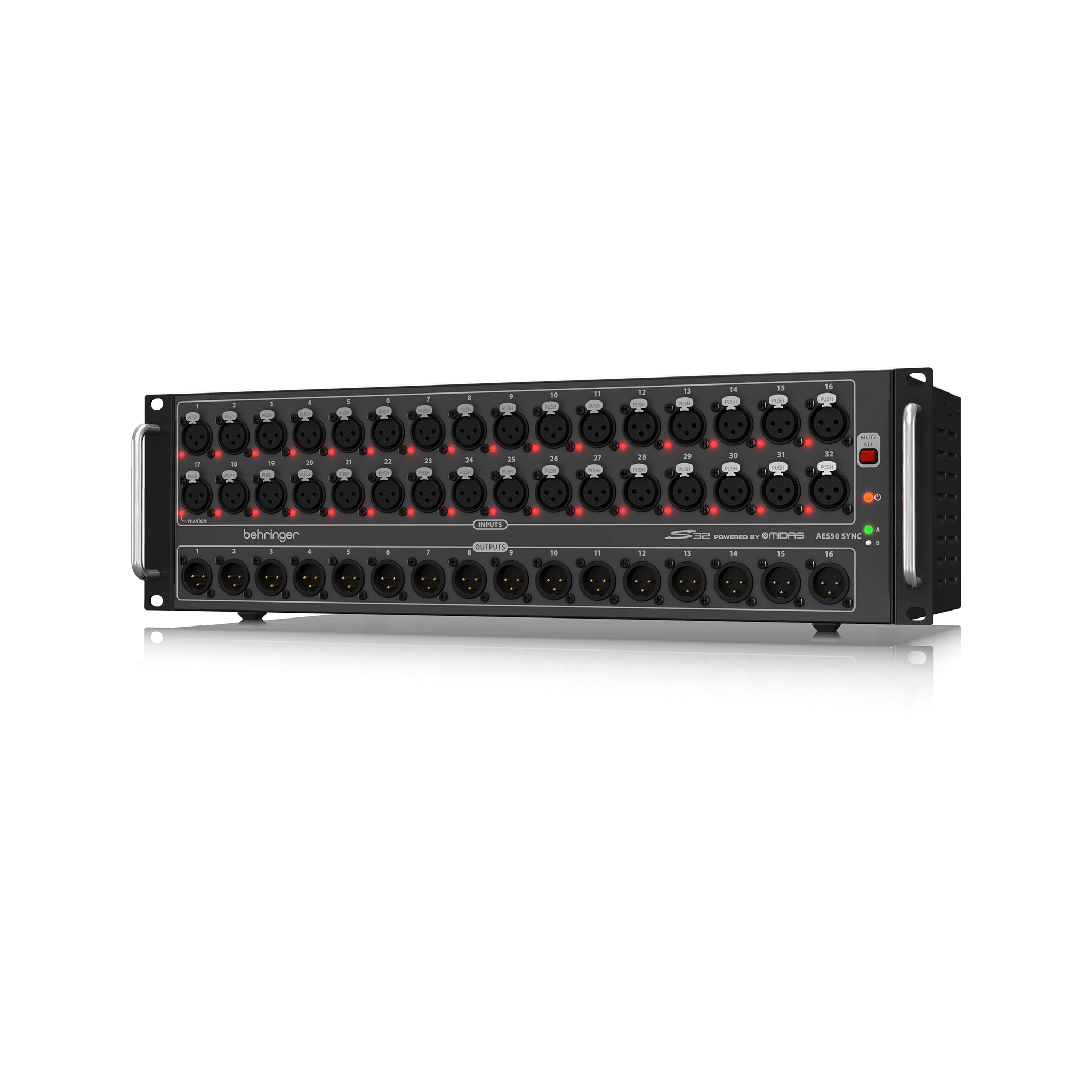 Behringer S32 32 x 16 Digital Audio Stage Box for Live Entertainment Production