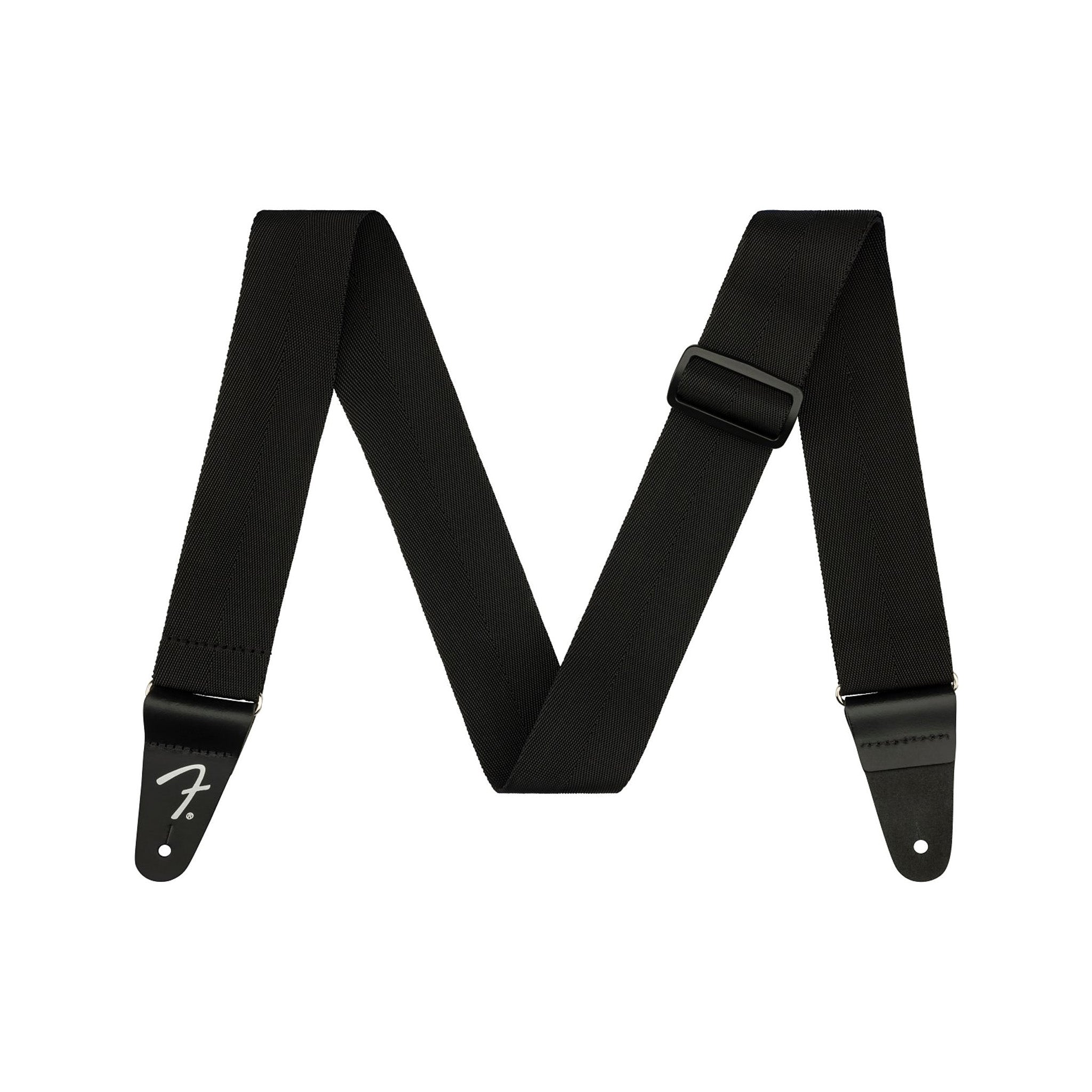 Fender High - Quality Black Polypropylene Woven Guitar Strap for Long - Term Use
