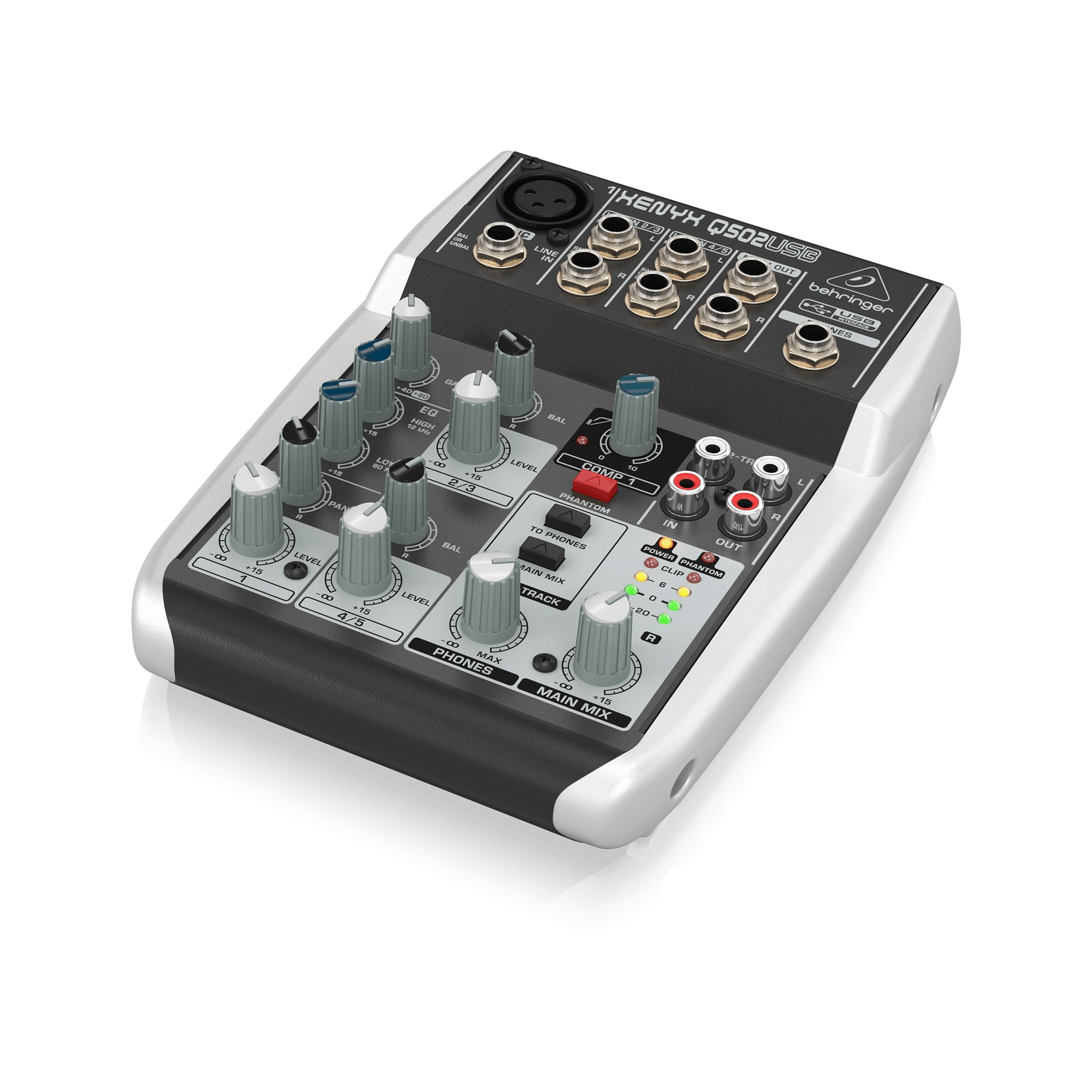 Behringer Xenyx Q502USB Compact Mixer with USB for Premium Sound