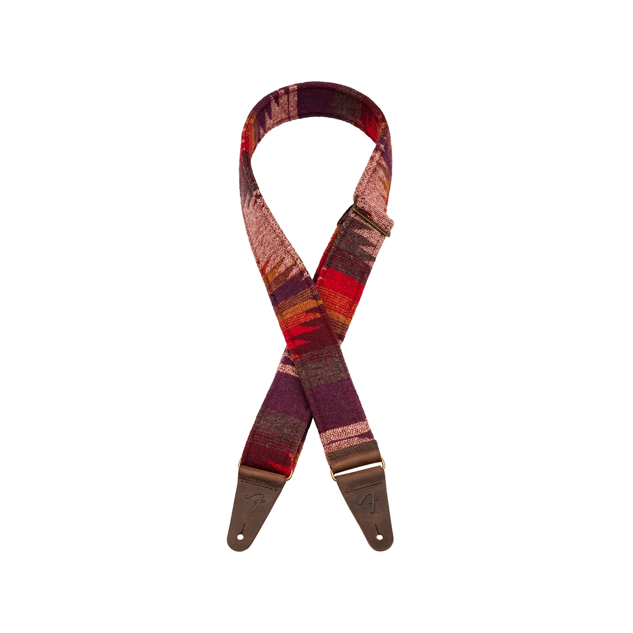 Fender Brand 2 - inch Purple Aztec - Patterned Electric Guitar Strap