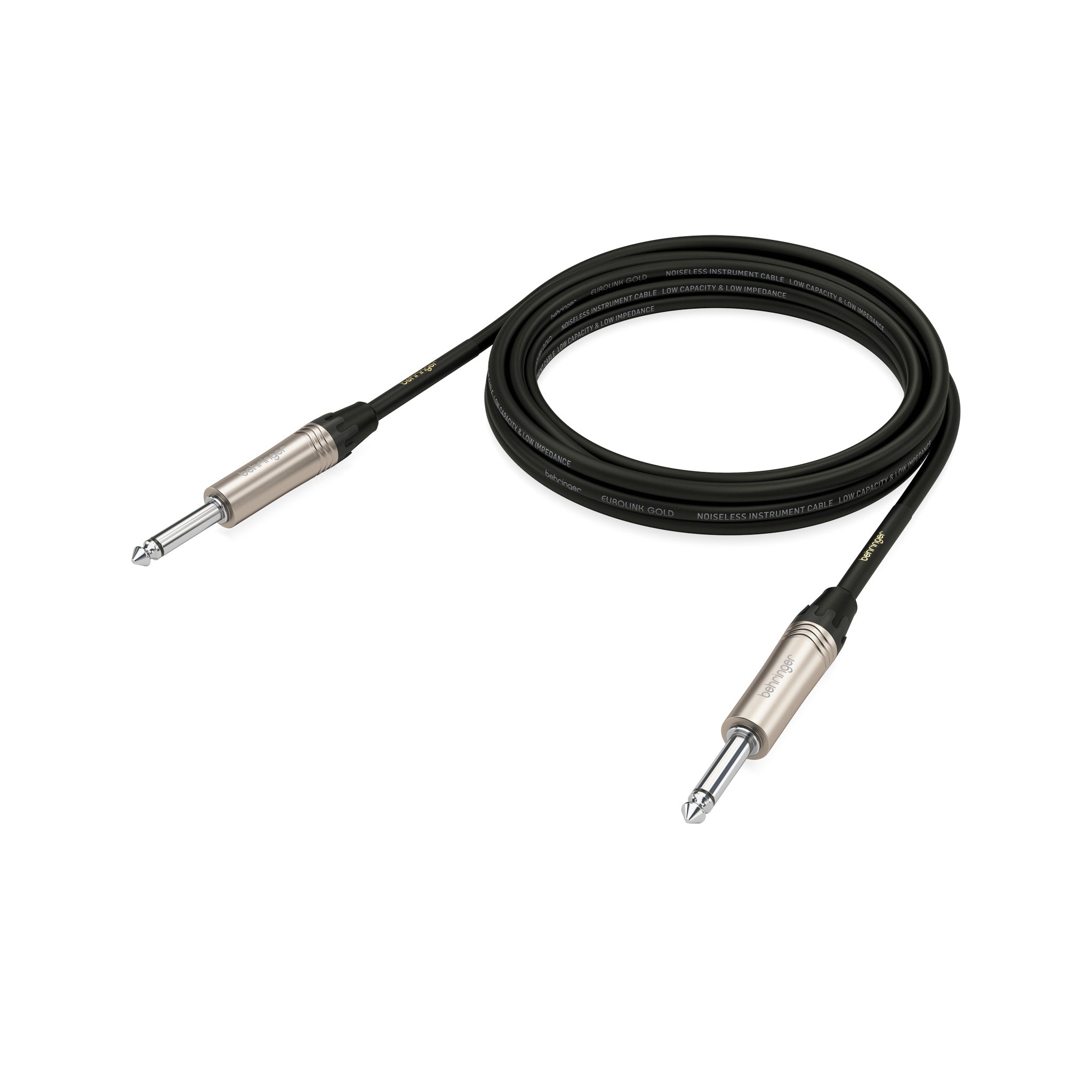 Behringer GIC300 Professional 1/4 - inch to 1/4 - inch TS Male Instrument Audio Cable with a Length of Approximately 9.8 Feet for Guitars, Keyboards and Amplifiers