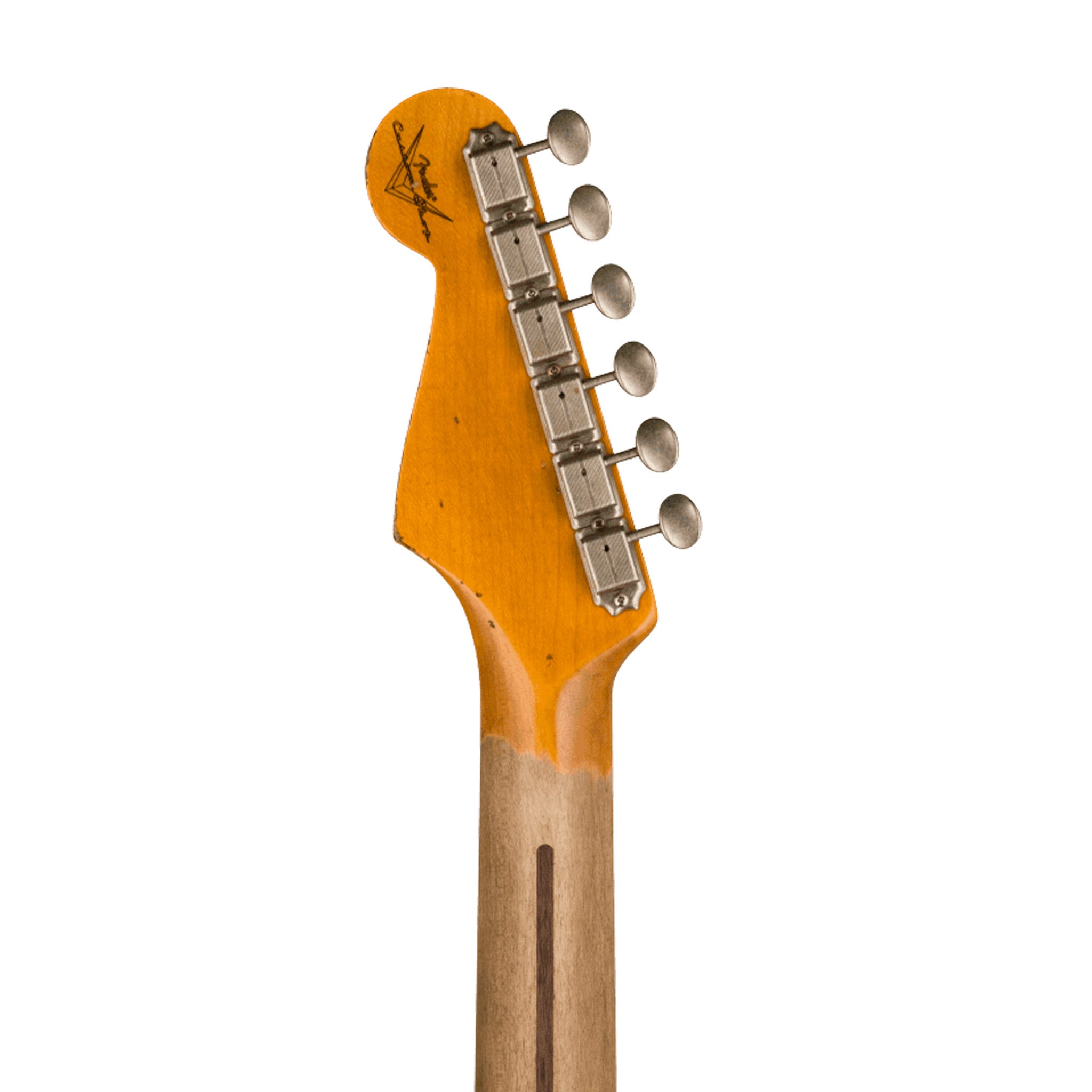 Fender Custom Shop 1957 Stratocaster Electric Guitar with Heavy Relic Finish in Aged Surf Green Color