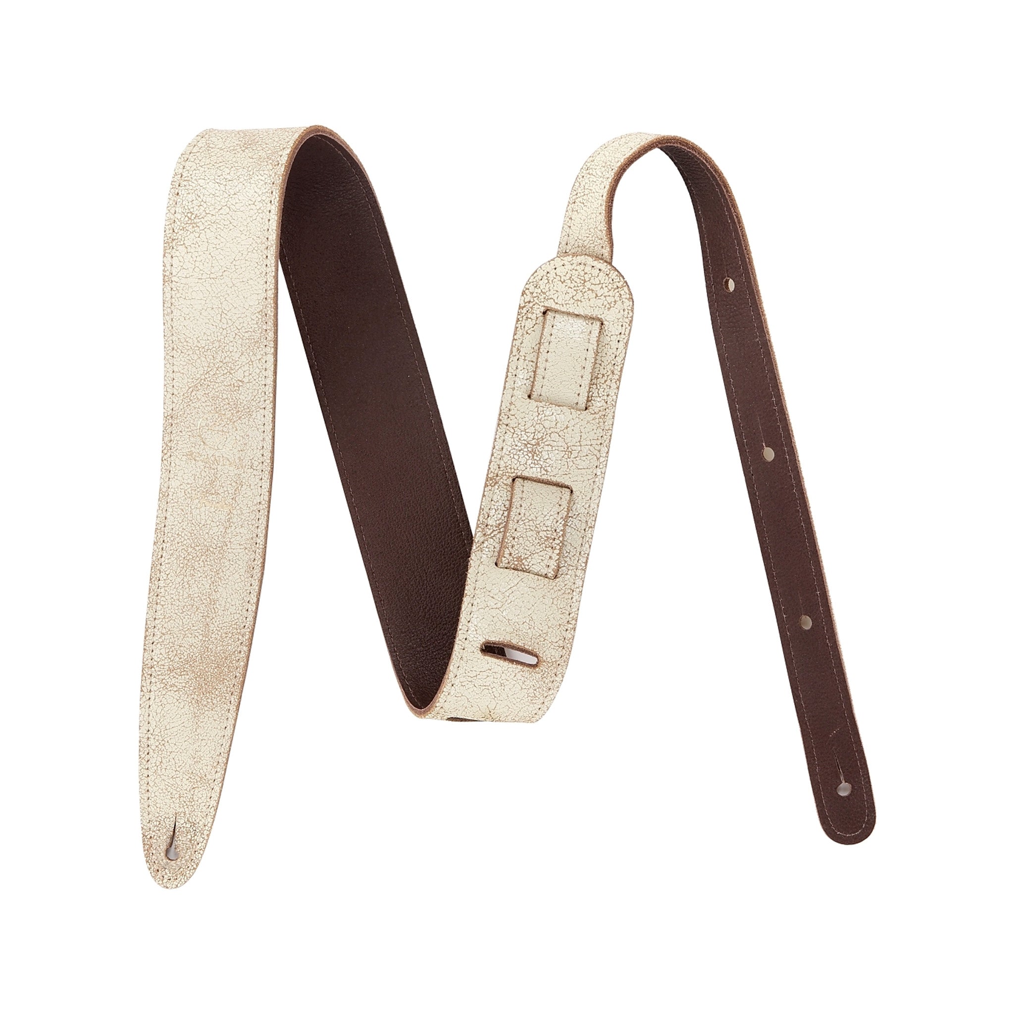 White Fender Brand Scandal Signature Electric Guitar Strap for Musicians