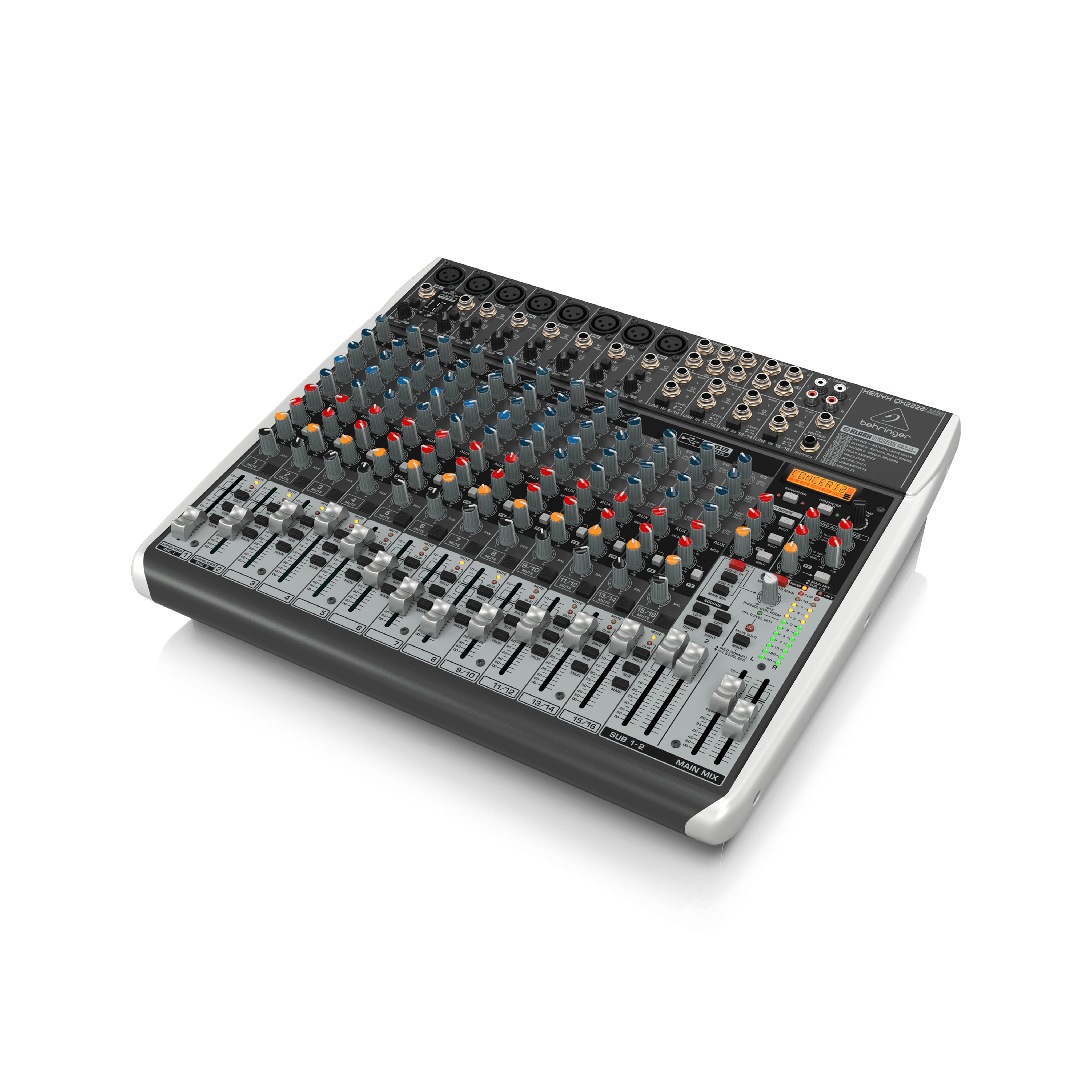 Behringer Xenyx QX2222USB Premium Mixer with USB, Effects and Studio-Grade Features