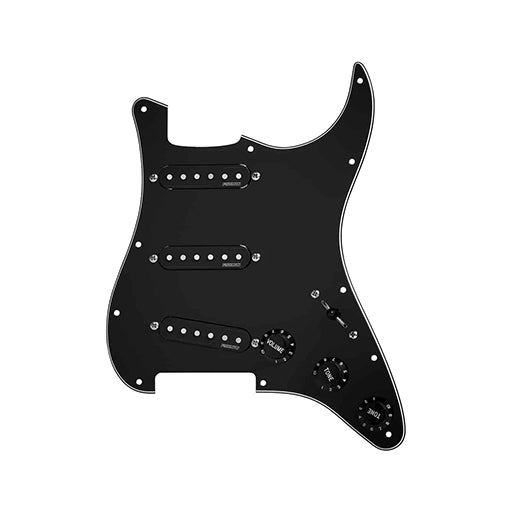 Black Fishman Fluence Single Width Stratocaster Pickup Set with Revolutionary Multi - Voice