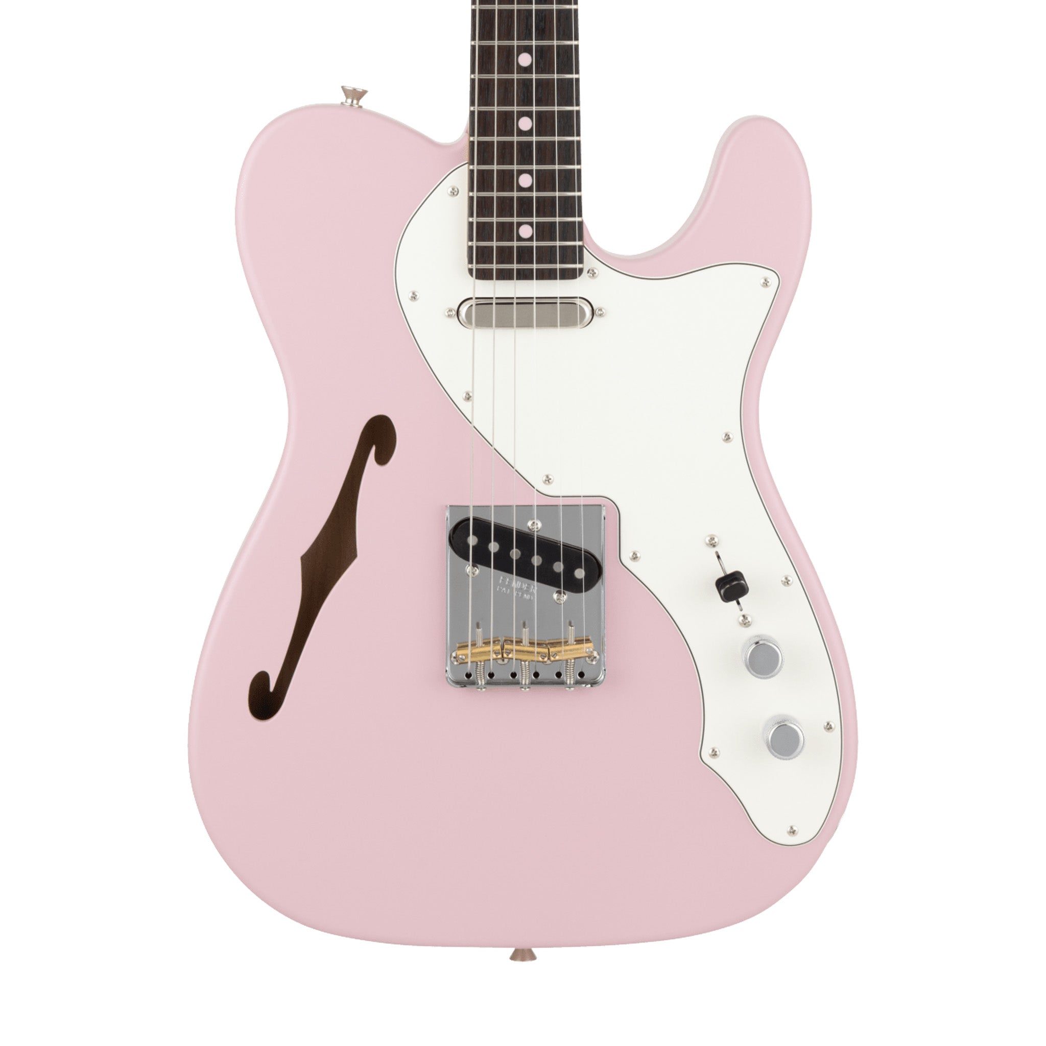 Fender Made in Japan Limited Edition Kusumi Pink Color Telecaster Thinline Electric Guitar with Rosewood Fingerboard