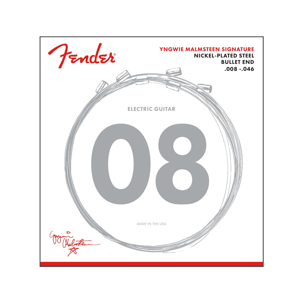 Fender Yngwie Malmsteen Signature Electric Guitar Strings Super Bullets with Gauges 8 - 46 for High - Performance Playing