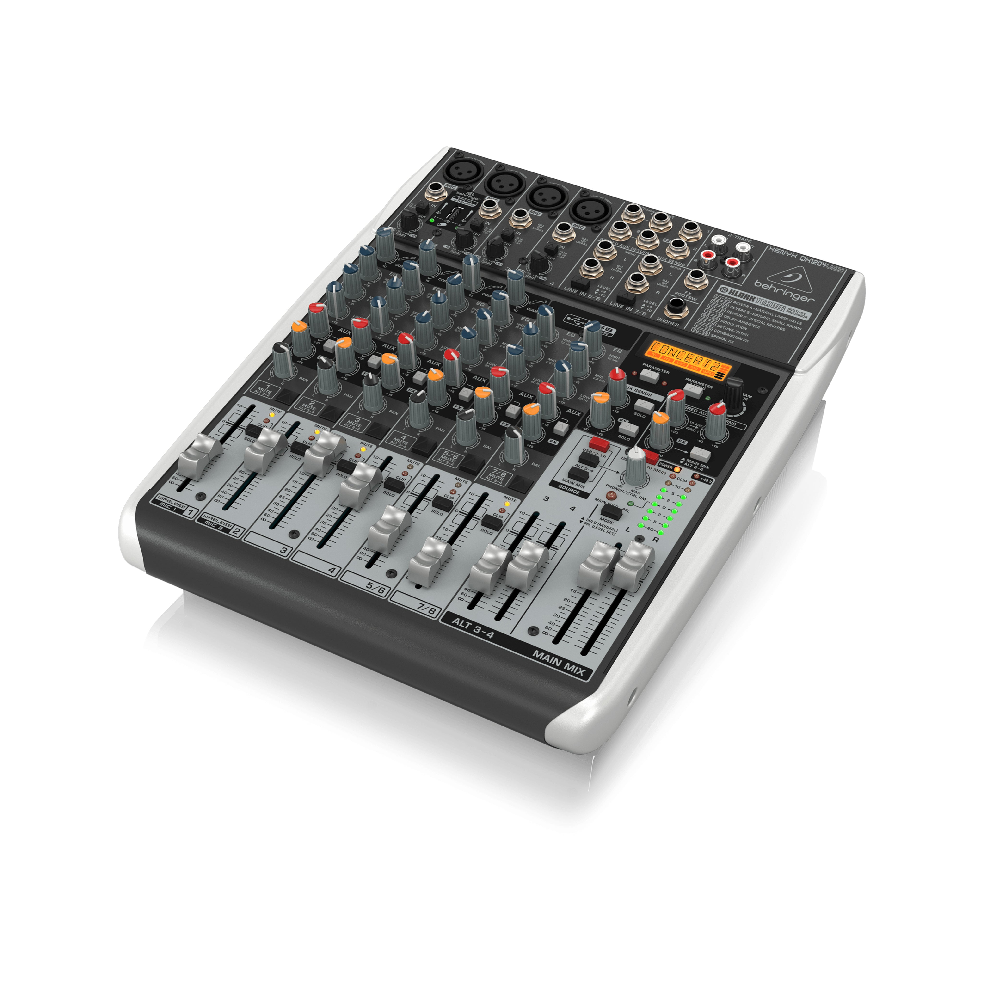 Behringer Xenyx QX1204USB Mixer with USB Connectivity and Stunning Effects