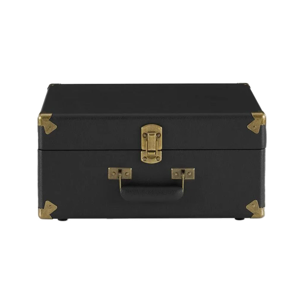 Crosley Black Retrospect Vintage-Style Portable Turntable for Vinyl Records